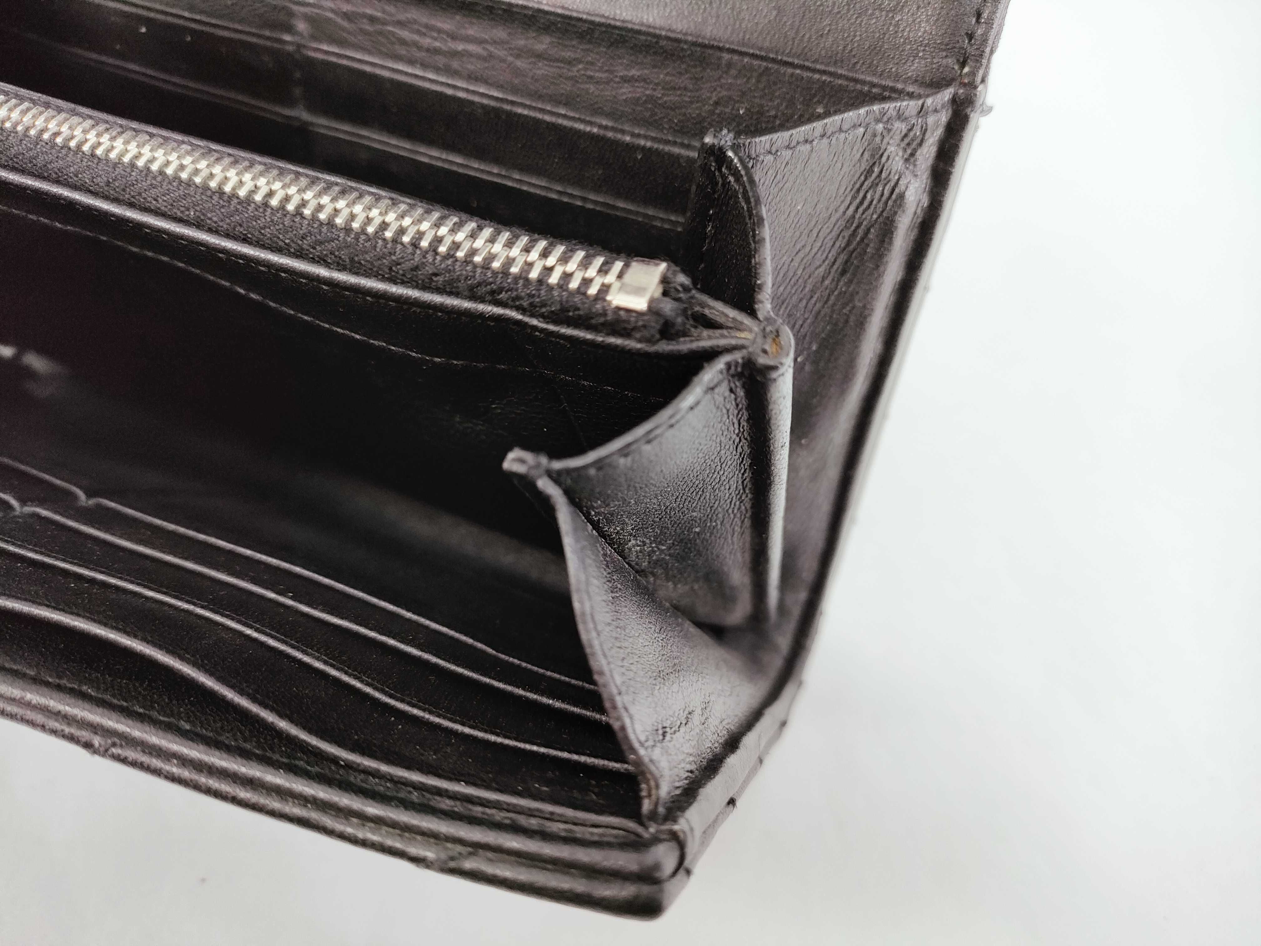 Caviar Skin Long Wallet, Black, with Box — view 11