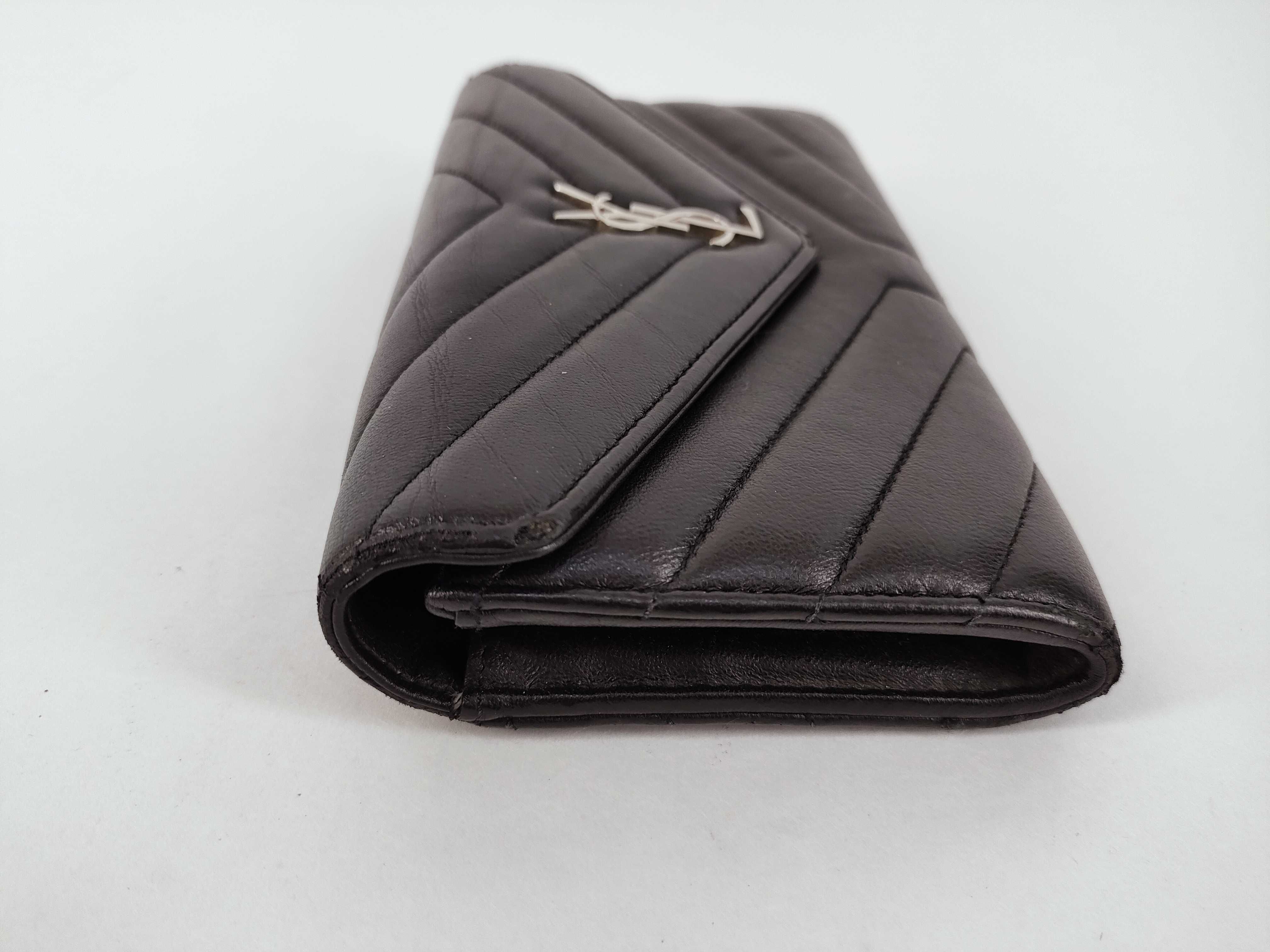 Caviar Skin Long Wallet, Black, with Box — view 6