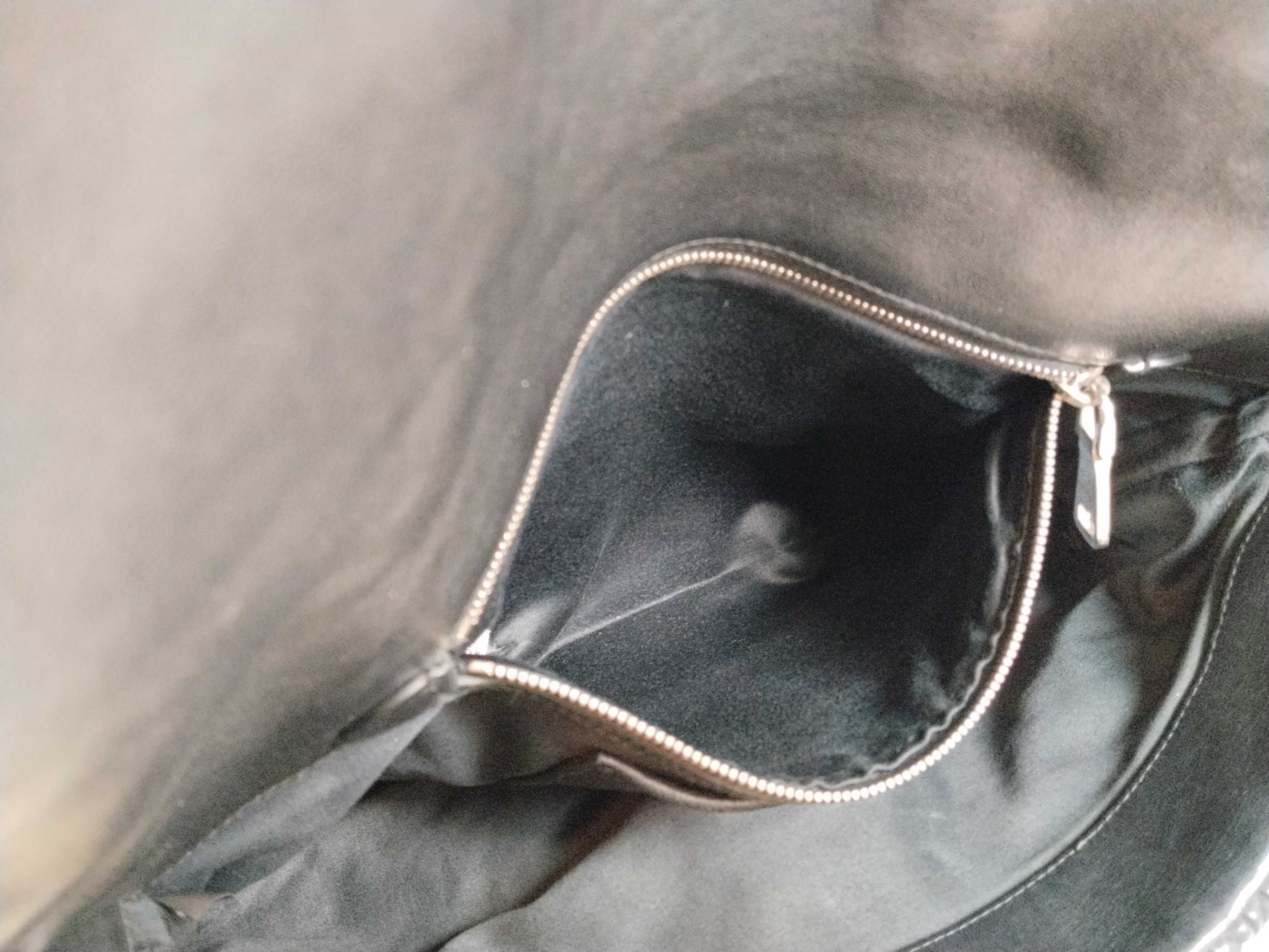 Crystal Black Wrinkled Sheepskin Shoulder Bag — view 12