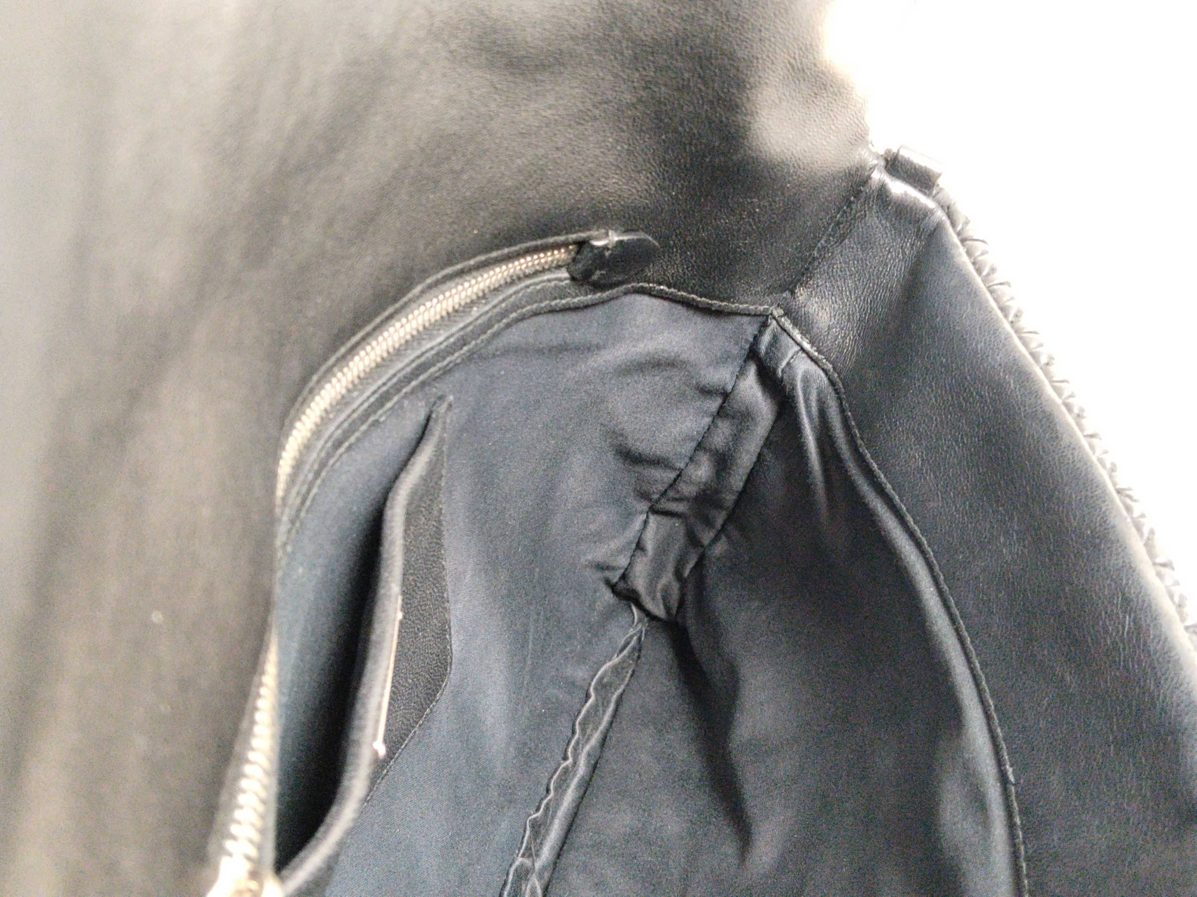Crystal Black Wrinkled Sheepskin Shoulder Bag — view 10