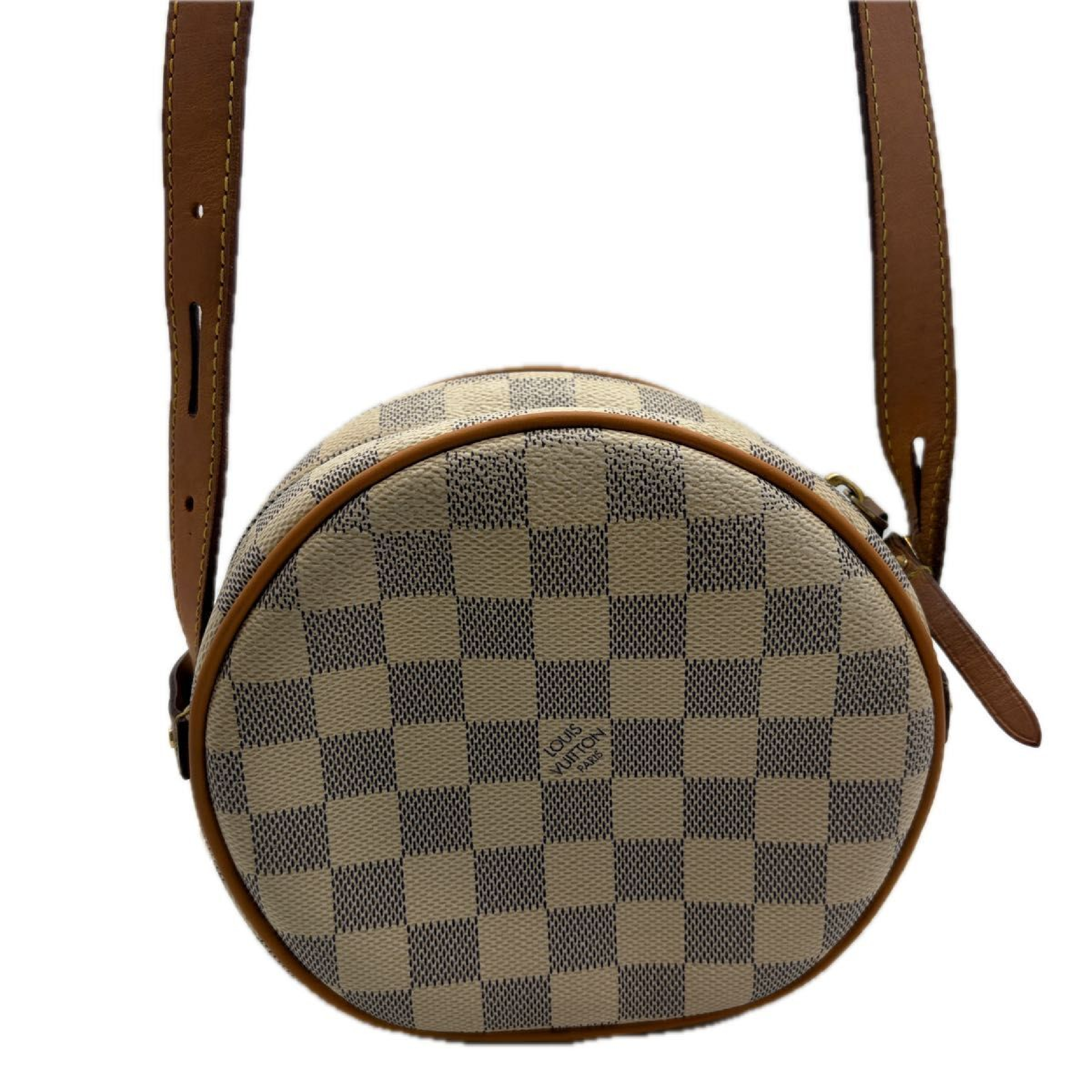 Damier Azur Round Circle Shoulder Bag — view 2