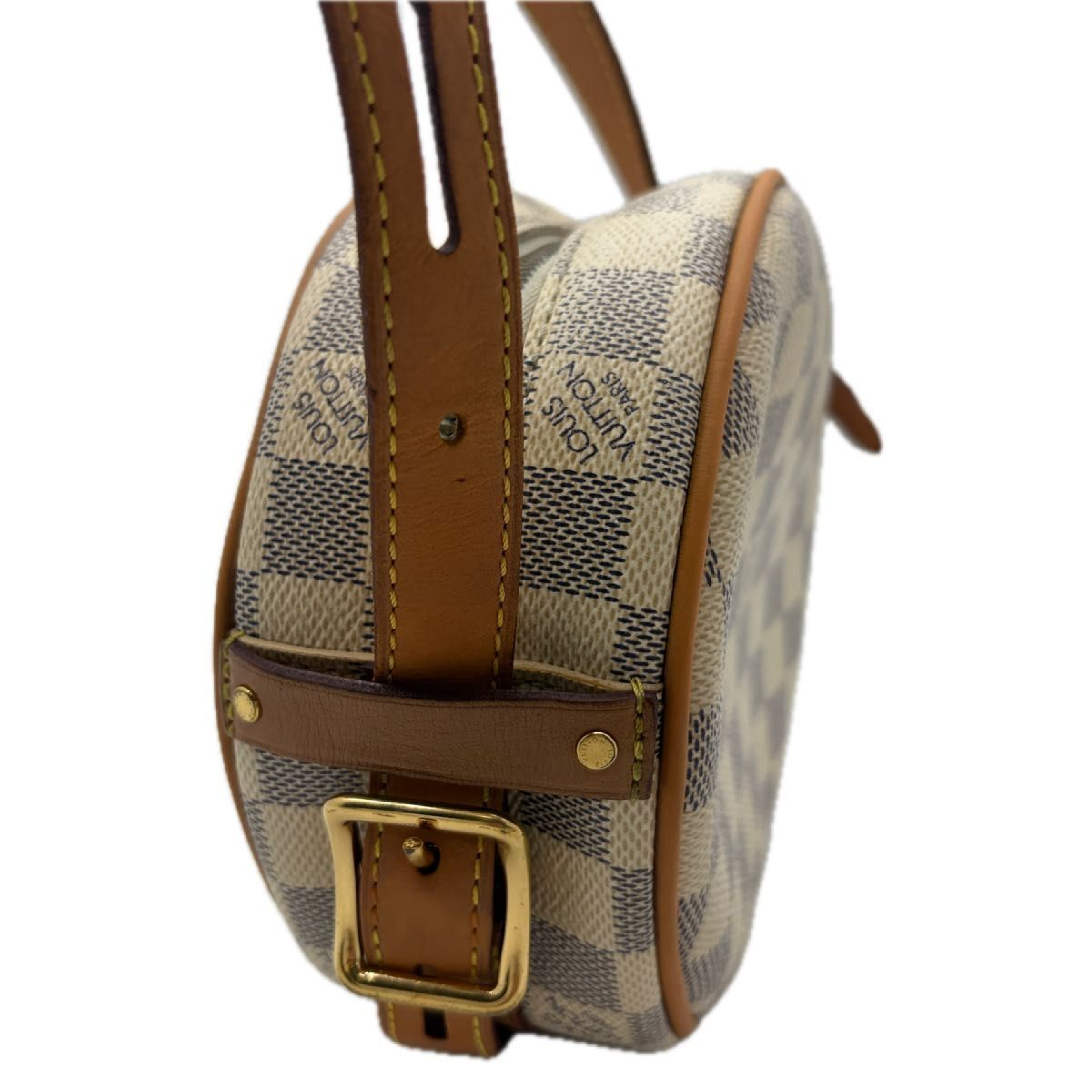 Damier Azur Round Circle Shoulder Bag — view 6
