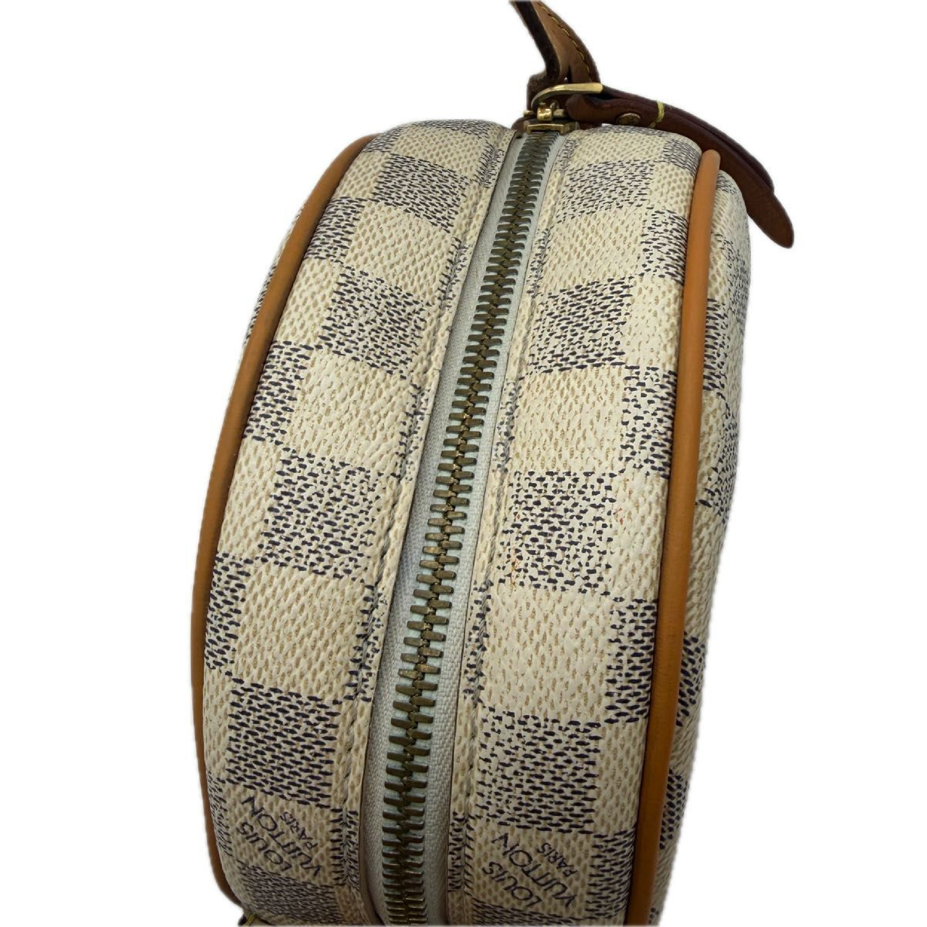 Damier Azur Round Circle Shoulder Bag — view 7