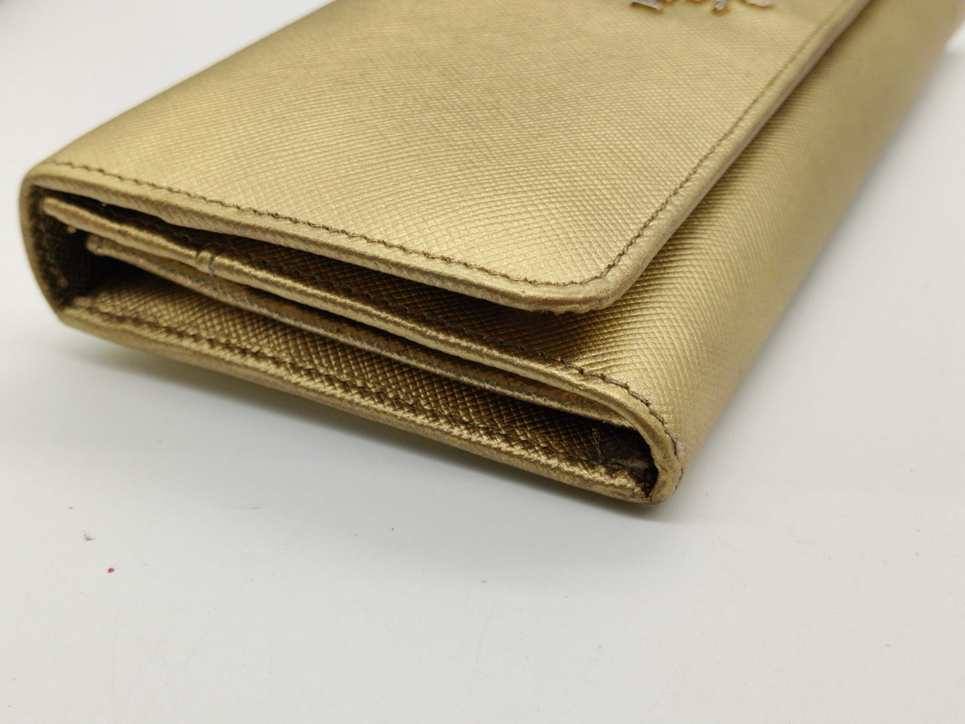 Saffiano Metal Logo Long Wallet — view 4