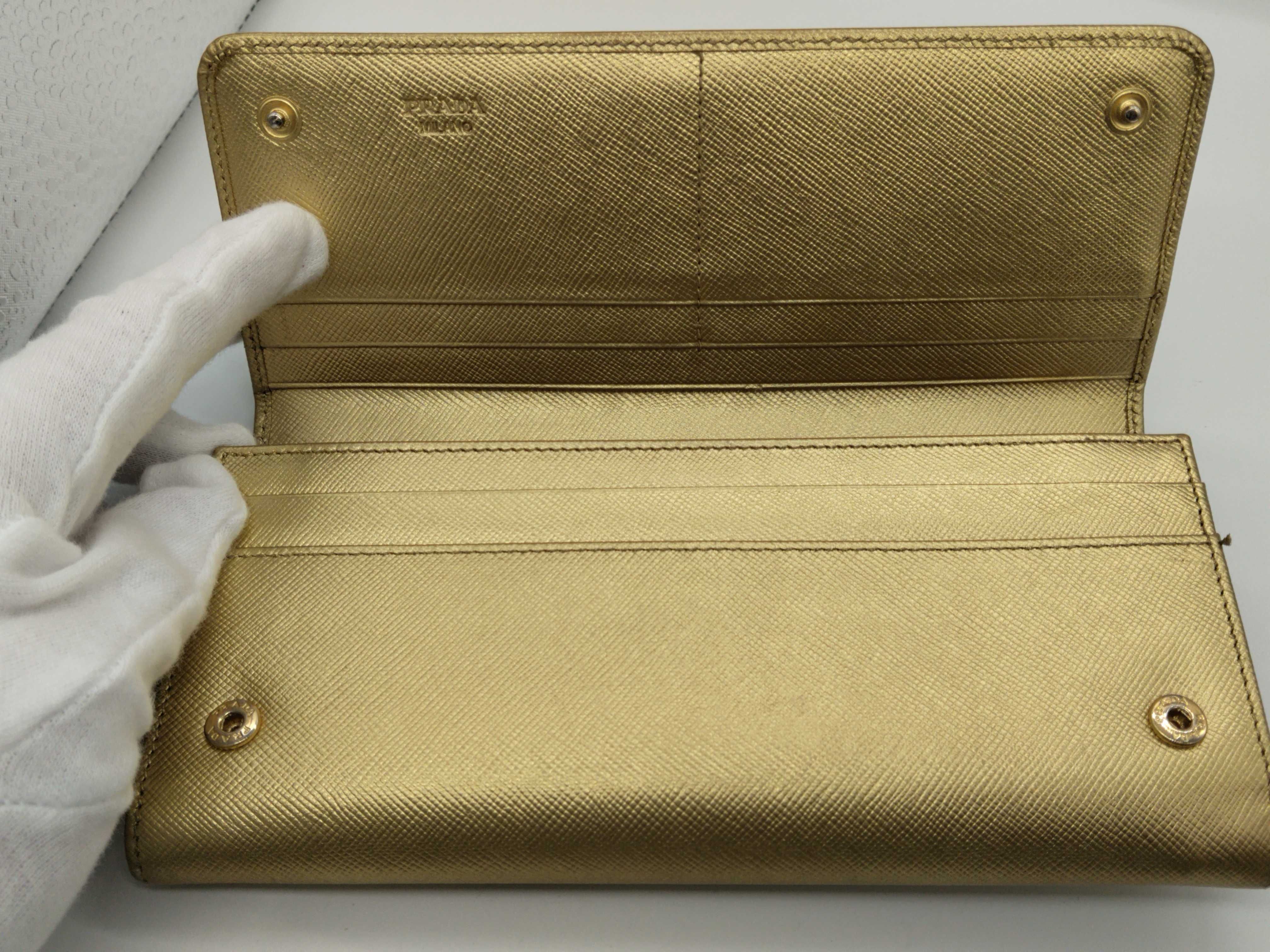 Saffiano Metal Logo Long Wallet — view 5