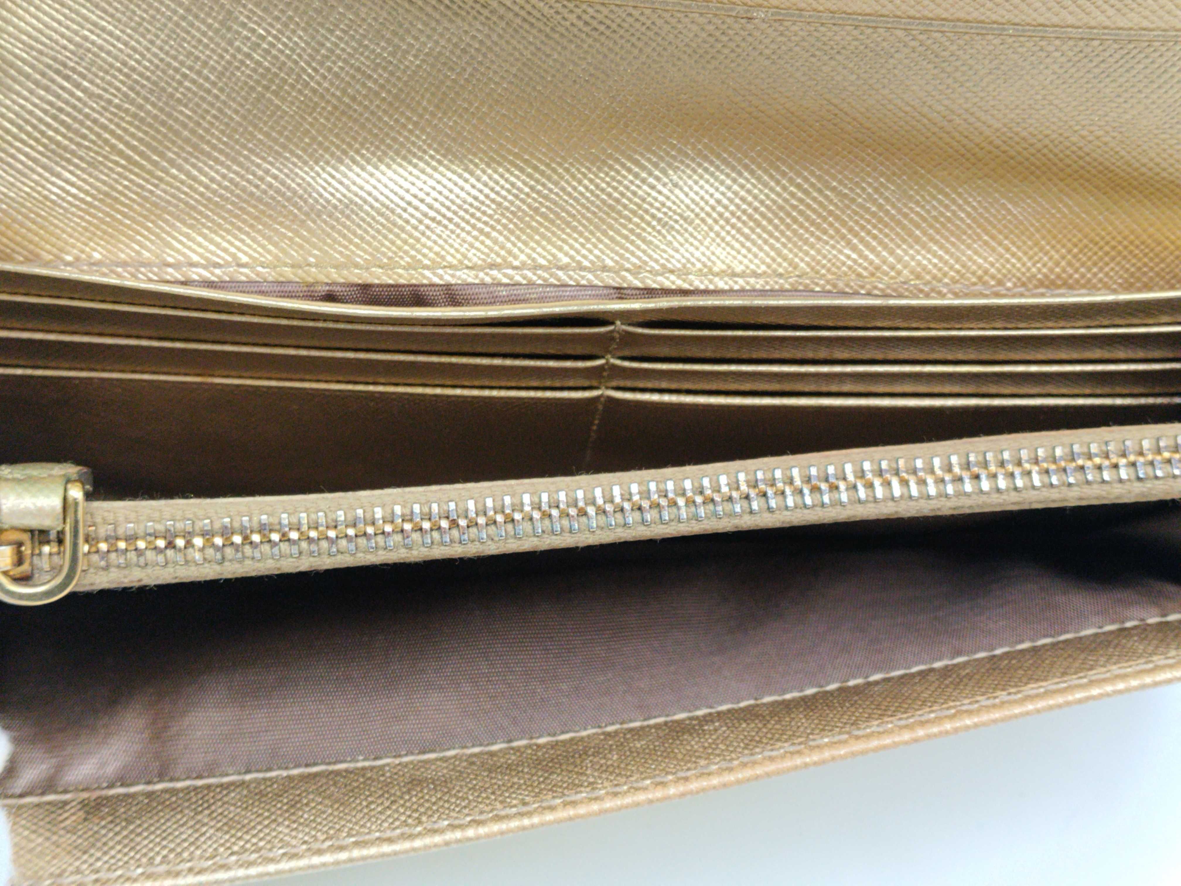 Saffiano Metal Logo Long Wallet — view 7