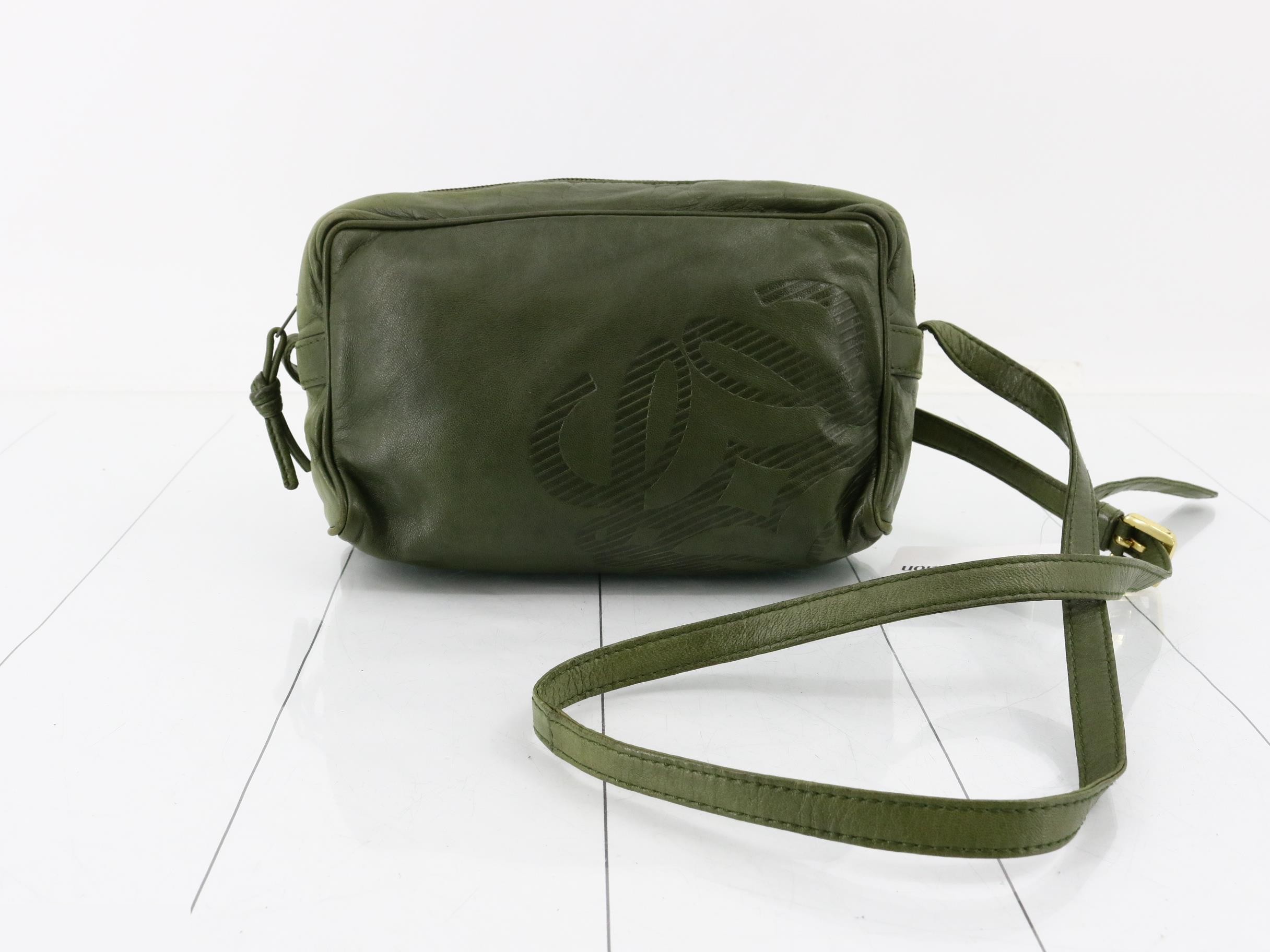 Anagram Leather Shoulder Bag