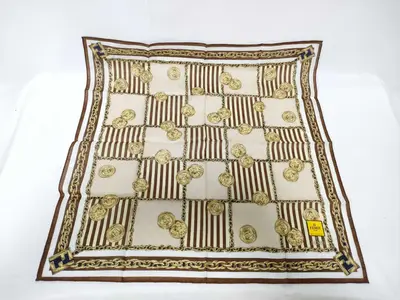 (Fendi) Unused, with sticker, handkerchief/scarf, FF chain, brown, other accessories.