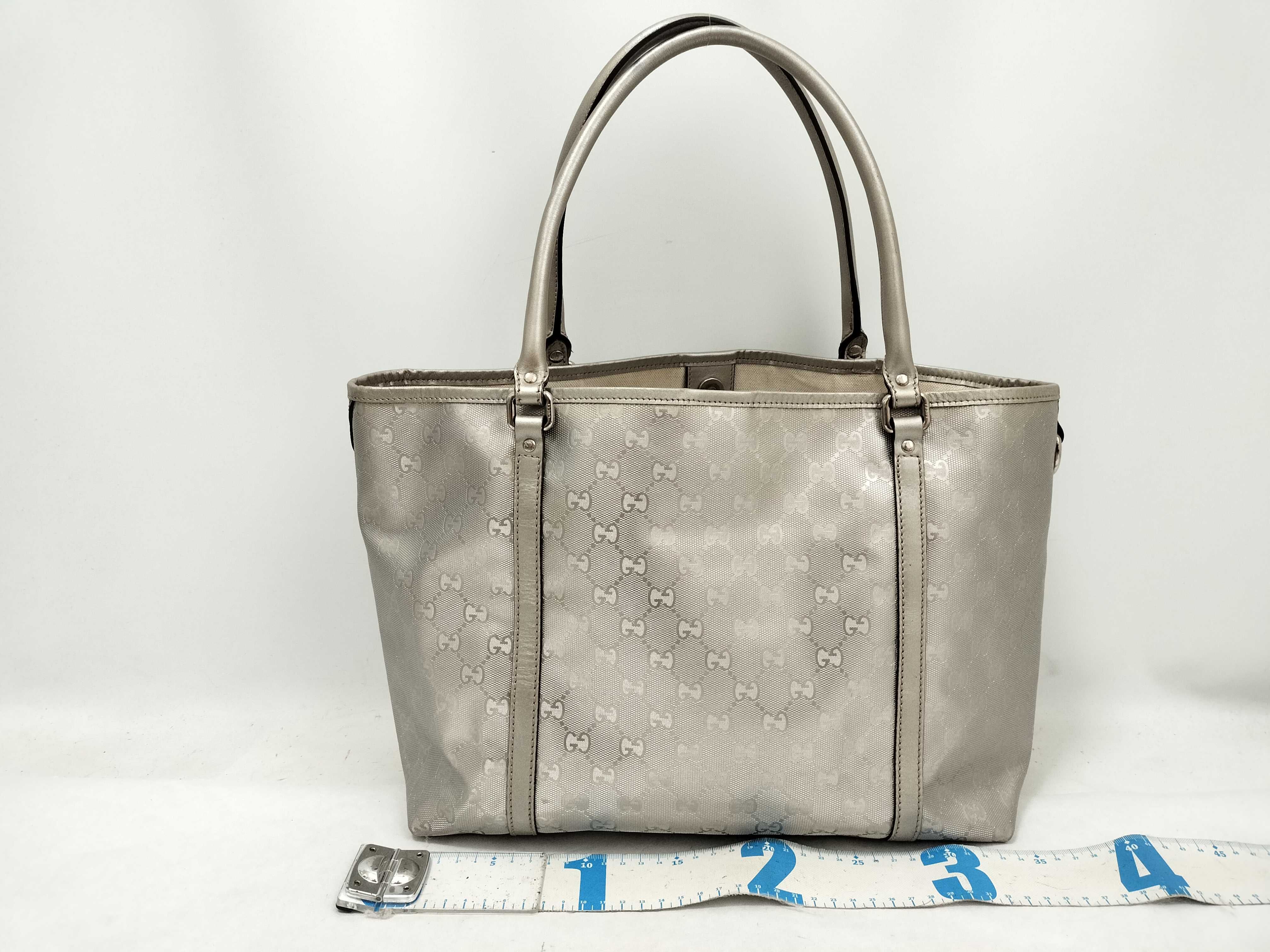 GG Imprime Tote Bag 197953 Silver Tote Bag — view 2