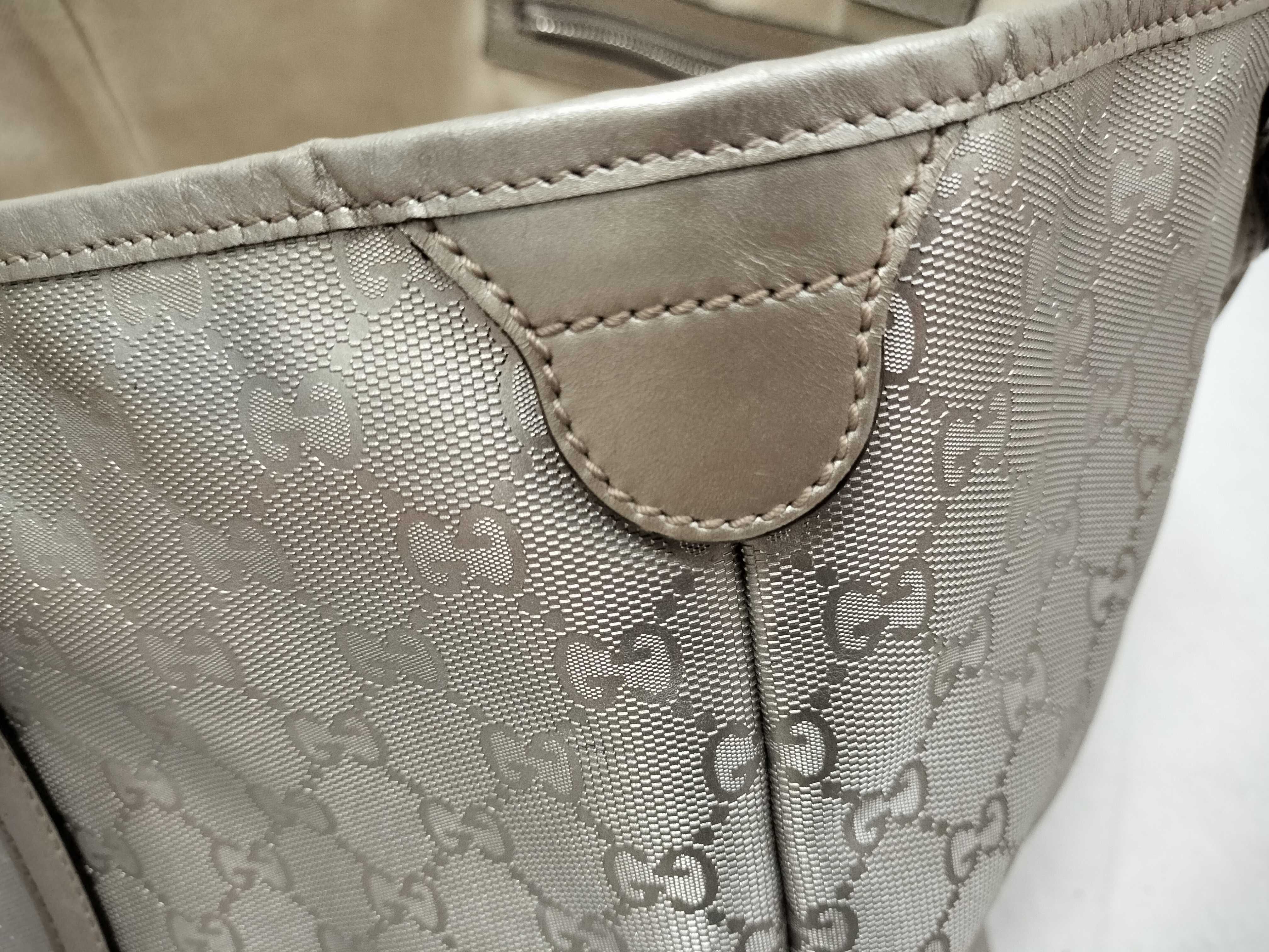 GG Imprime Tote Bag 197953 Silver Tote Bag — view 15