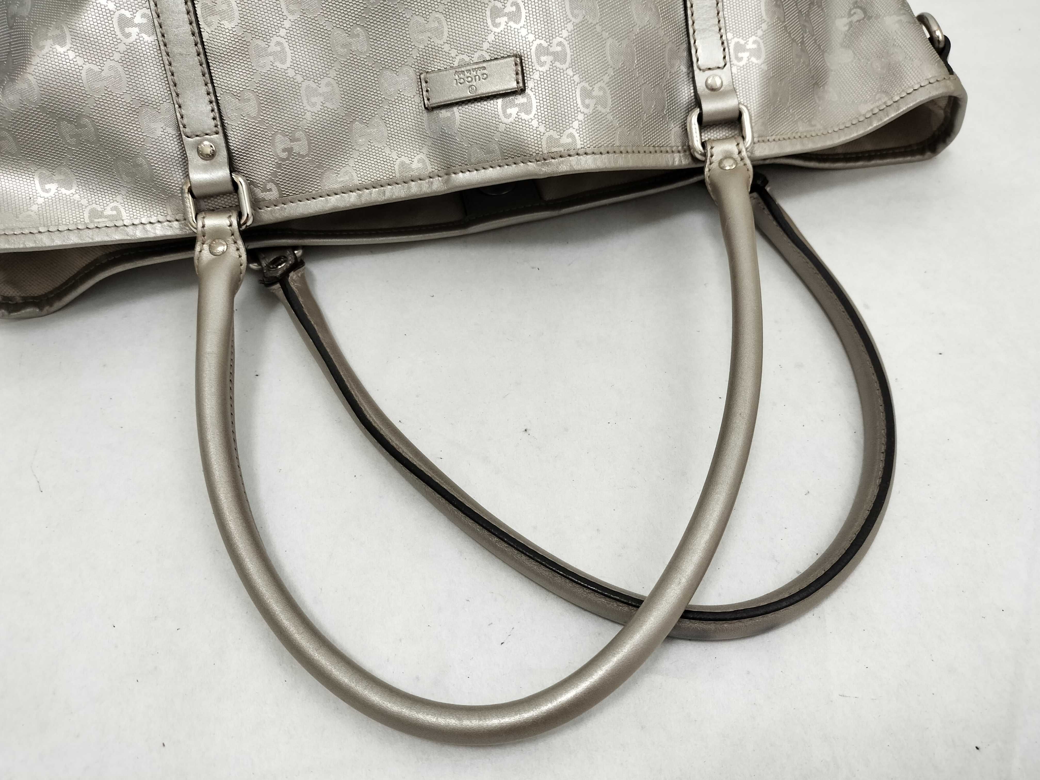 GG Imprime Tote Bag 197953 Silver Tote Bag — view 3
