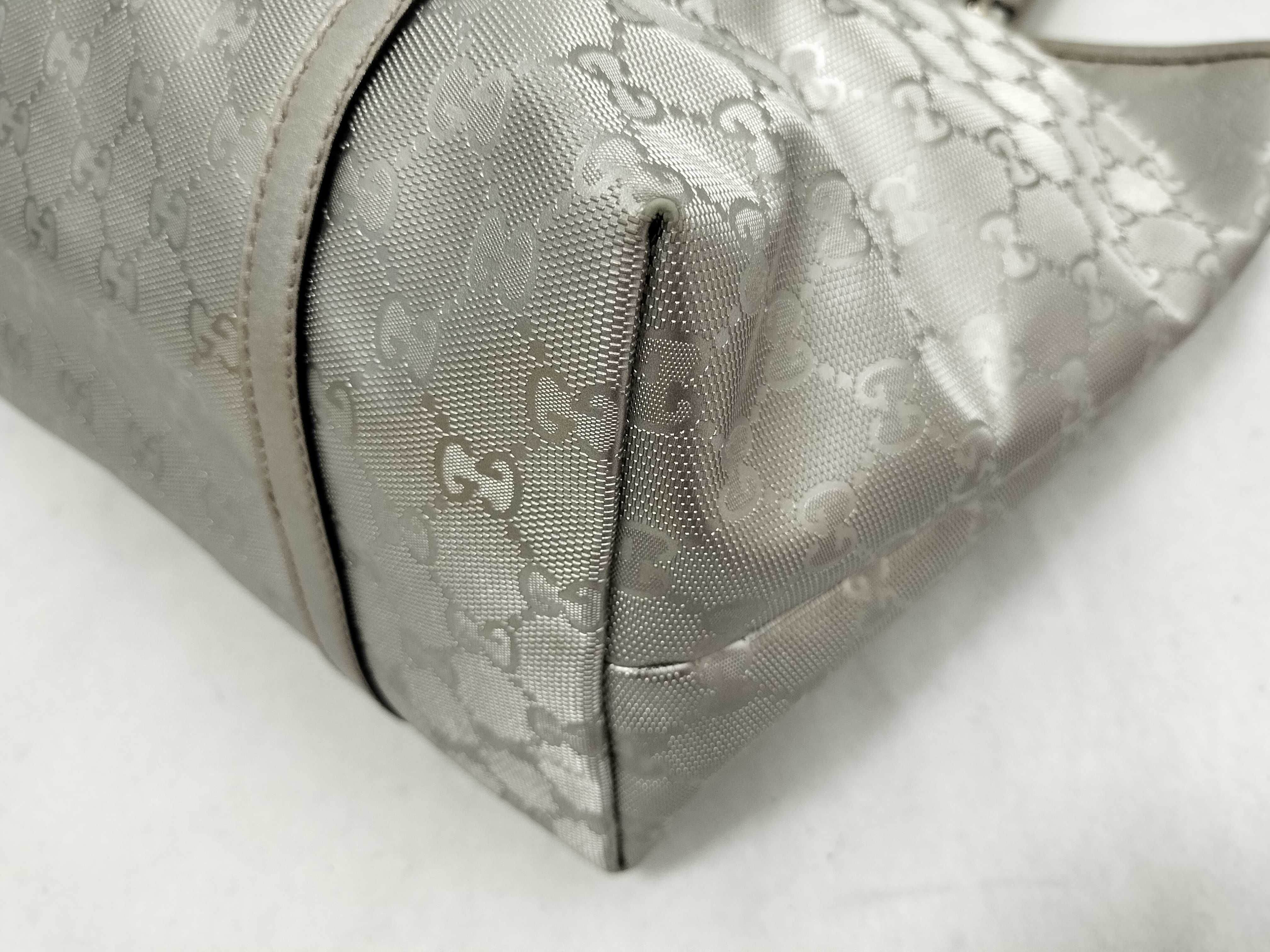 GG Imprime Tote Bag 197953 Silver Tote Bag — view 6