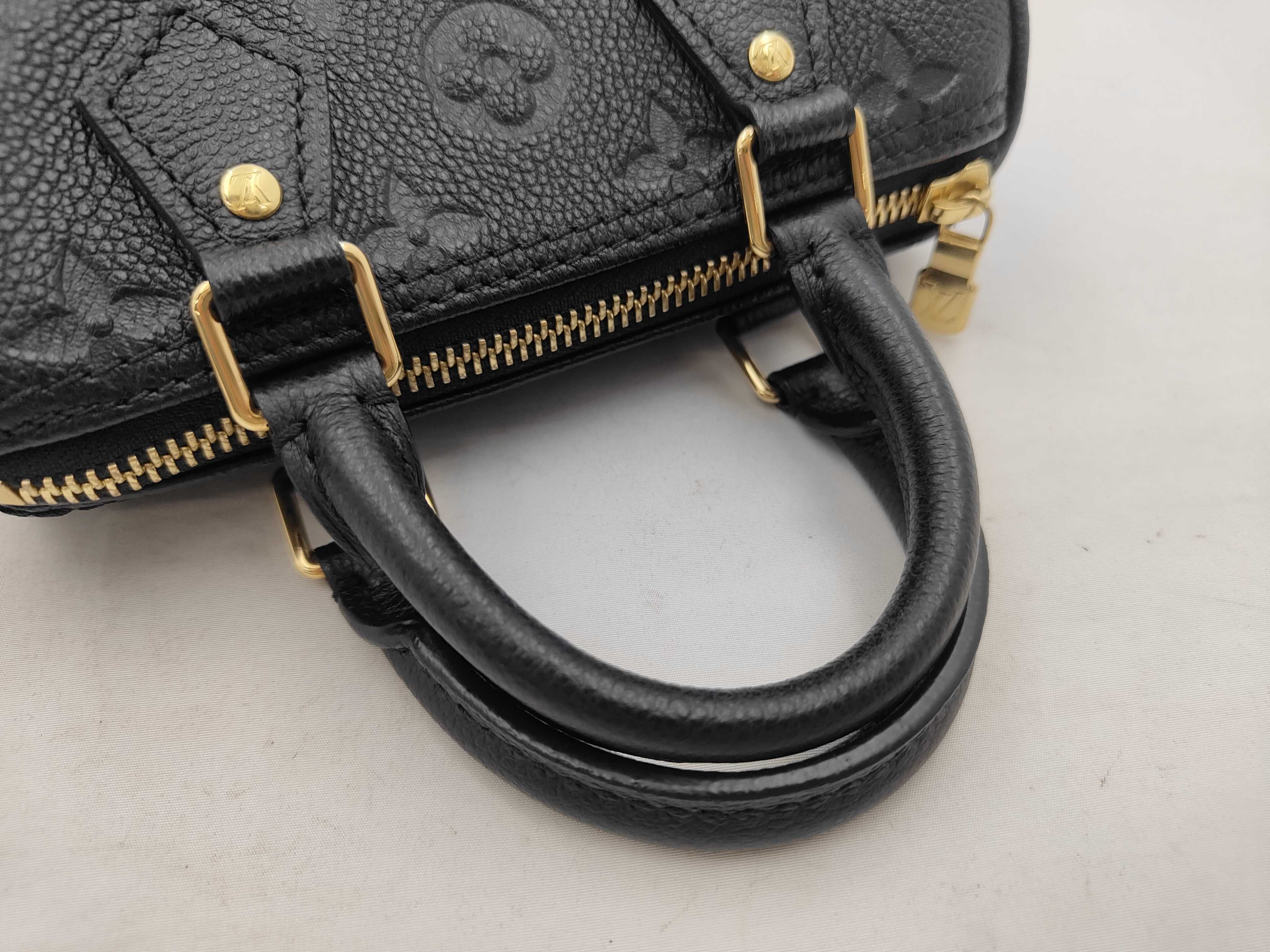 Nano Speedy Pillow Bag - Detachable and Adjustable Shoulder Strap, Zipper Closure, Calf Leather, Shoulder Bag, Crossbody Bag, Handbag — view 3
