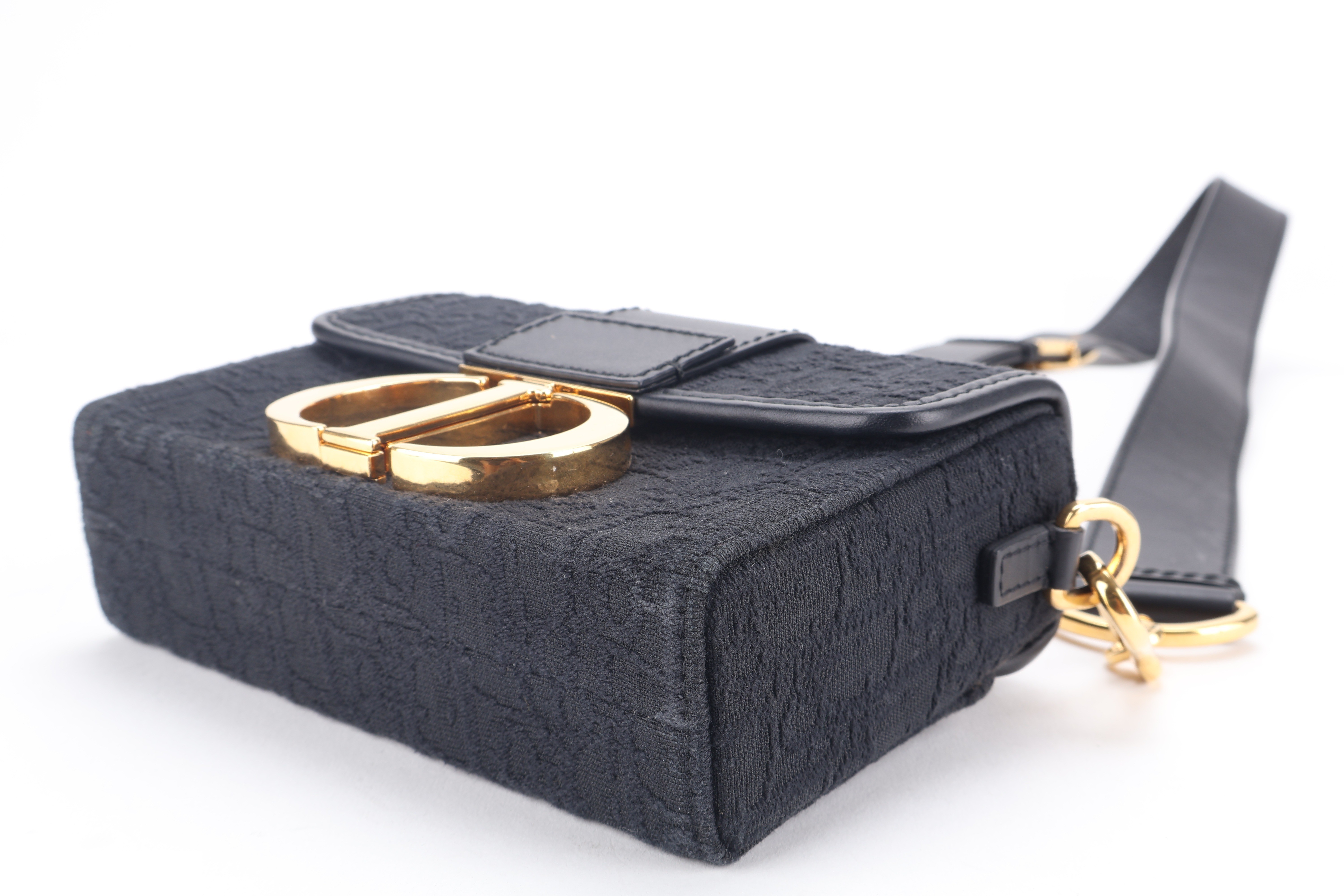 MONTAIGNE BOX NAVY BLUE OBLIQUE GHW — view 3