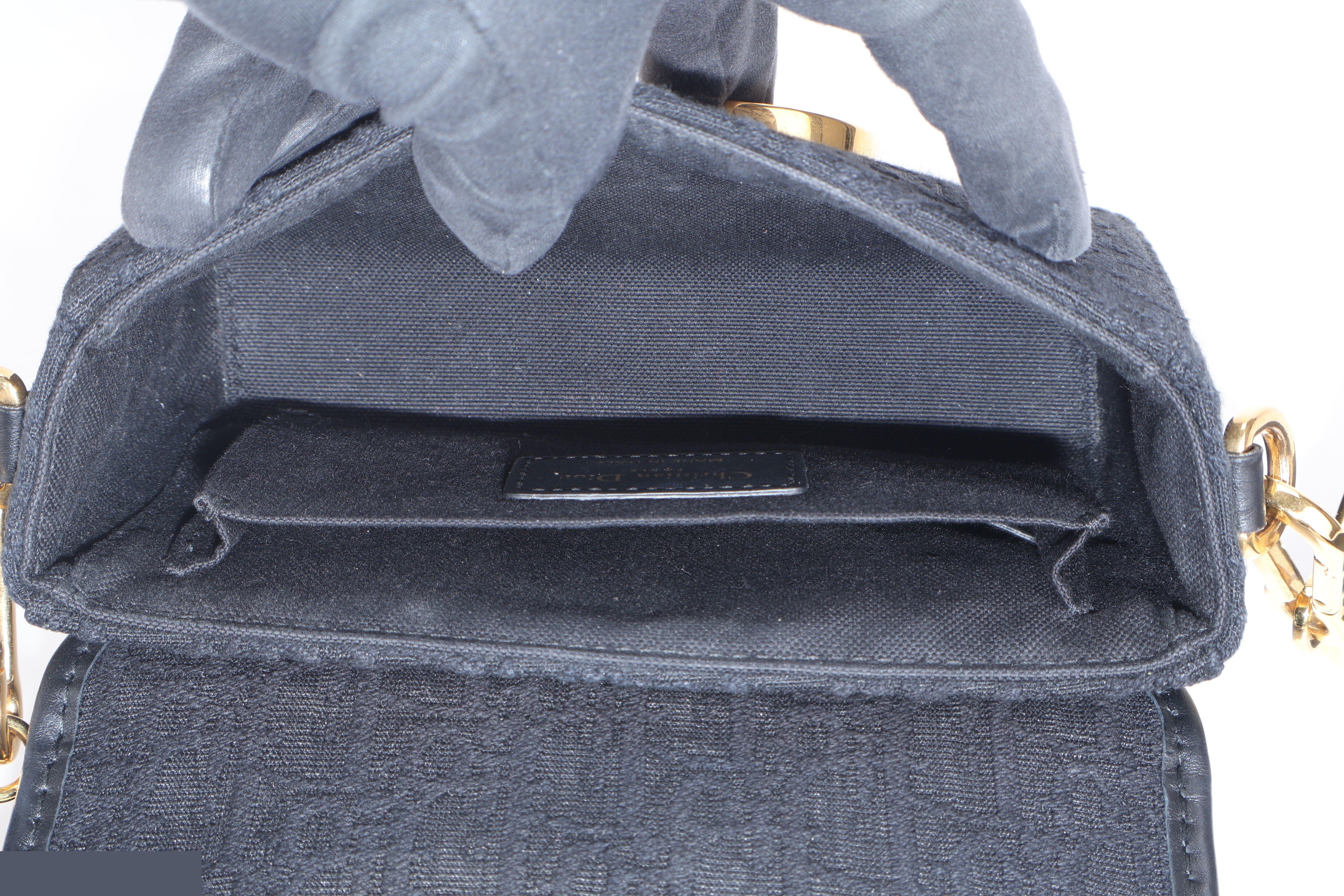 MONTAIGNE BOX NAVY BLUE OBLIQUE GHW — view 5
