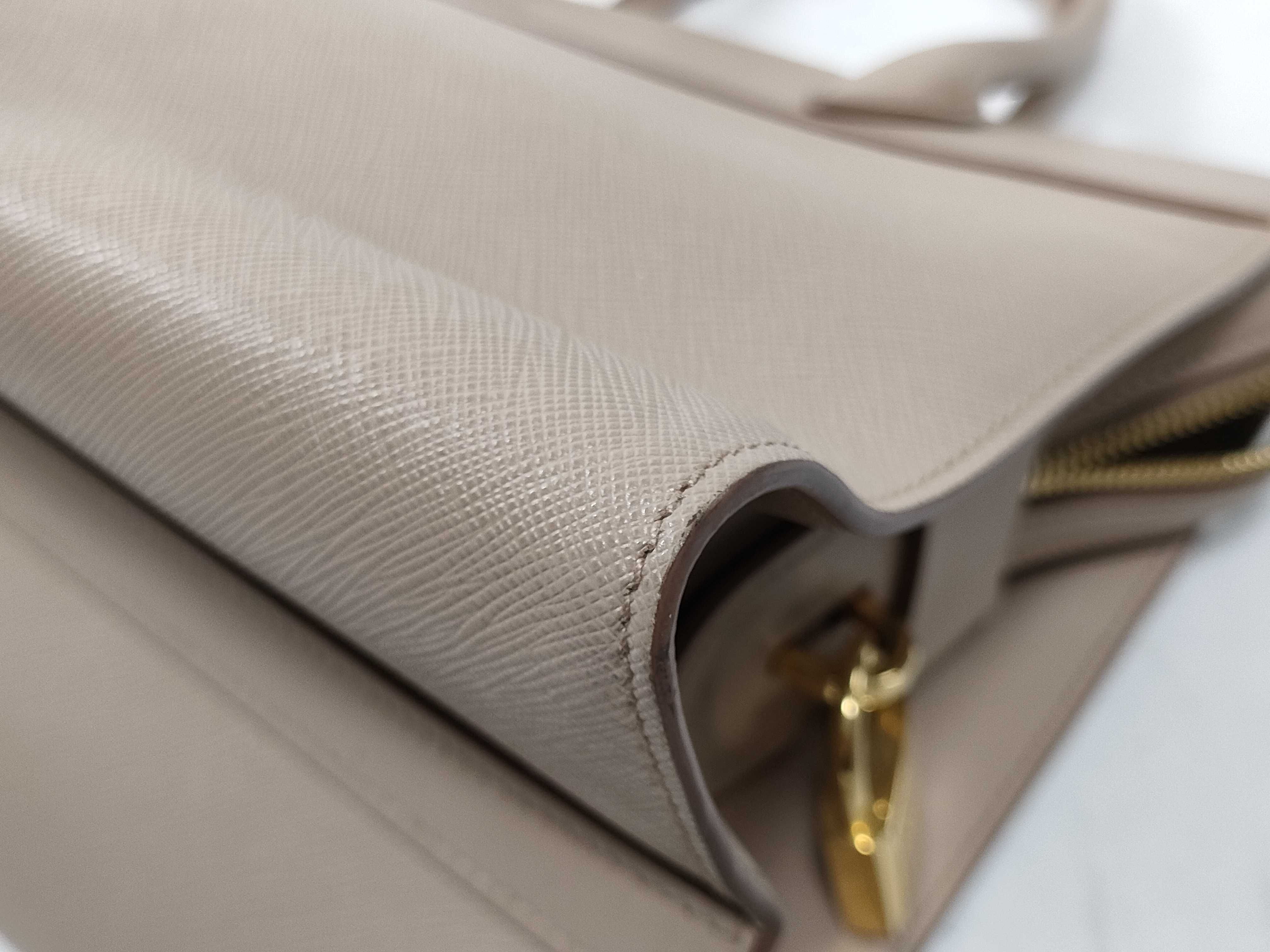 ID- Saffiano 2-way handbag Beige 1BA047 Handbag — view 7
