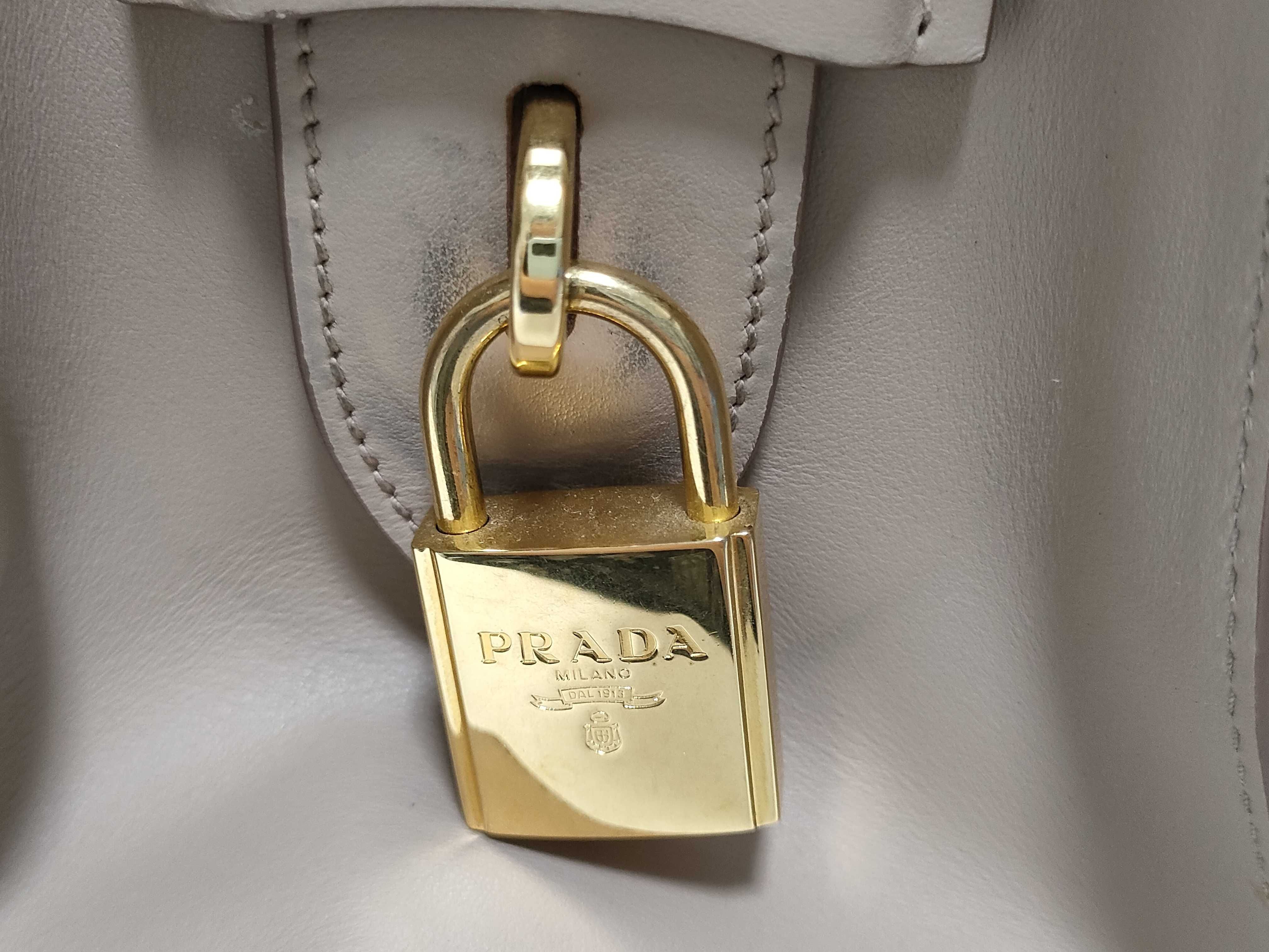 ID- Saffiano 2-way handbag Beige 1BA047 Handbag — view 8