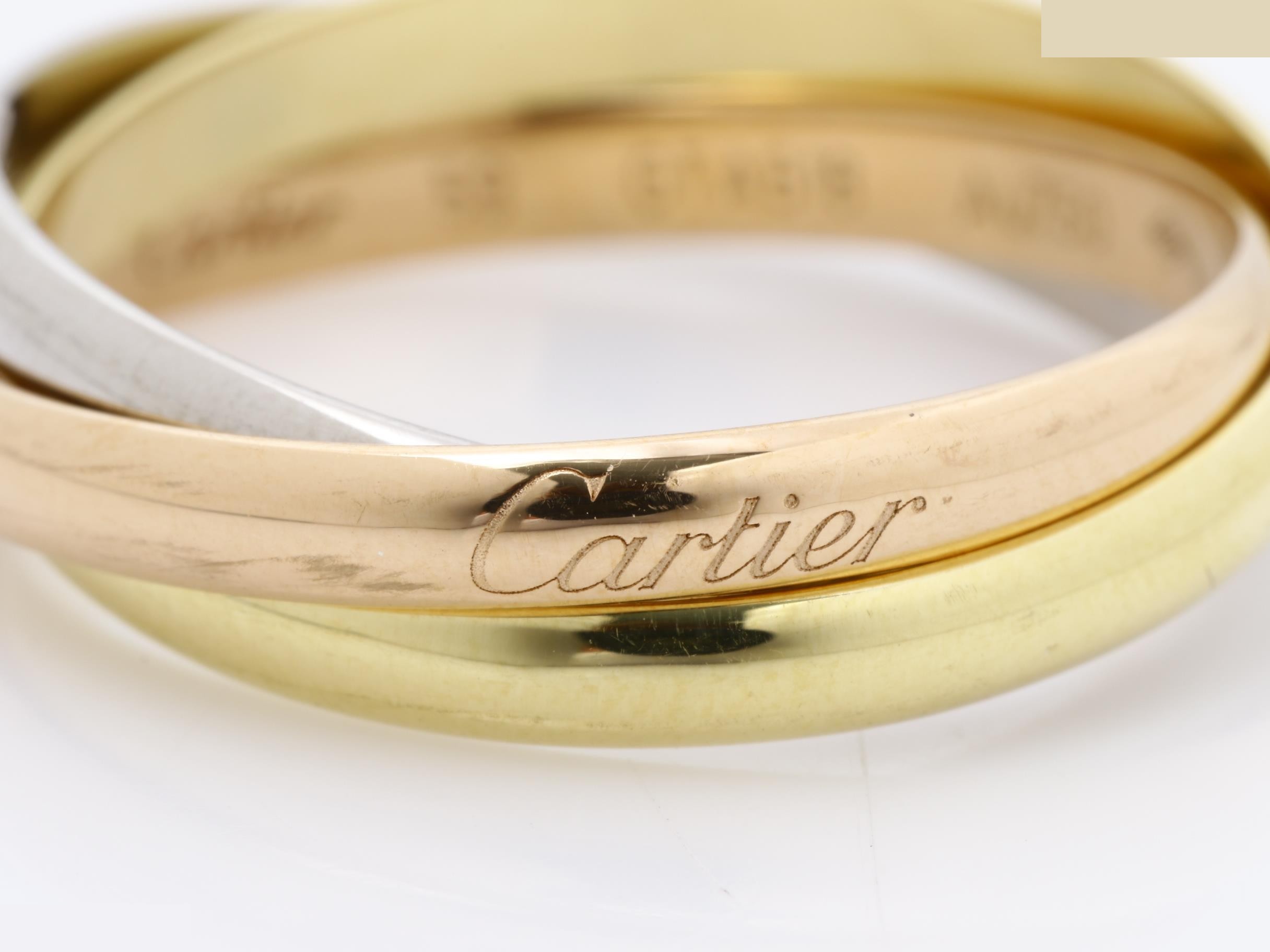 Au750 Trinity Ring #59 5.9g — view 2