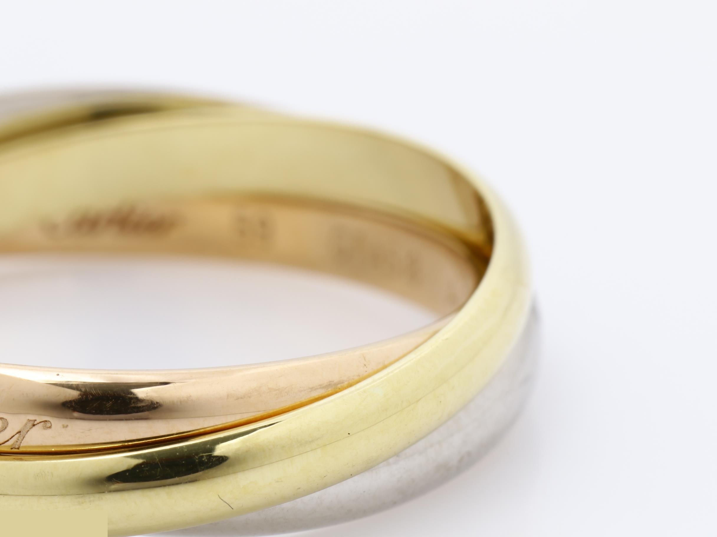 Au750 Trinity Ring #59 5.9g — view 3