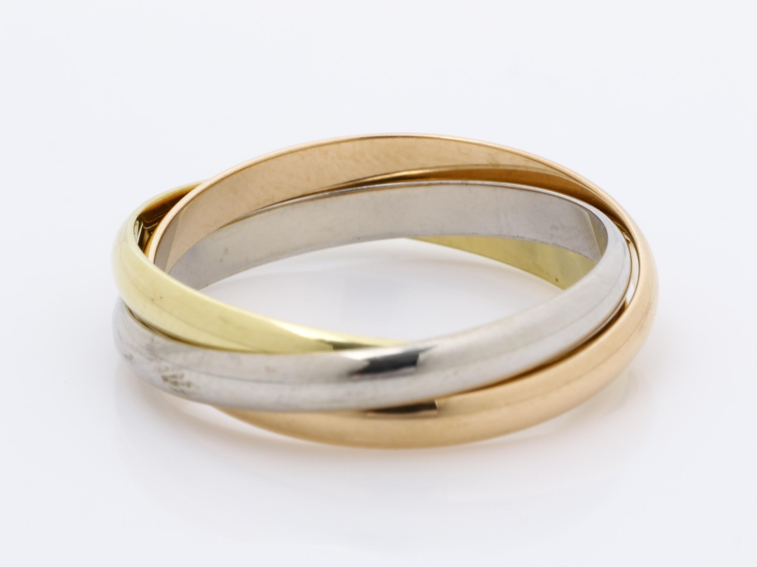 Au750 Trinity Ring #59 5.9g — view 4