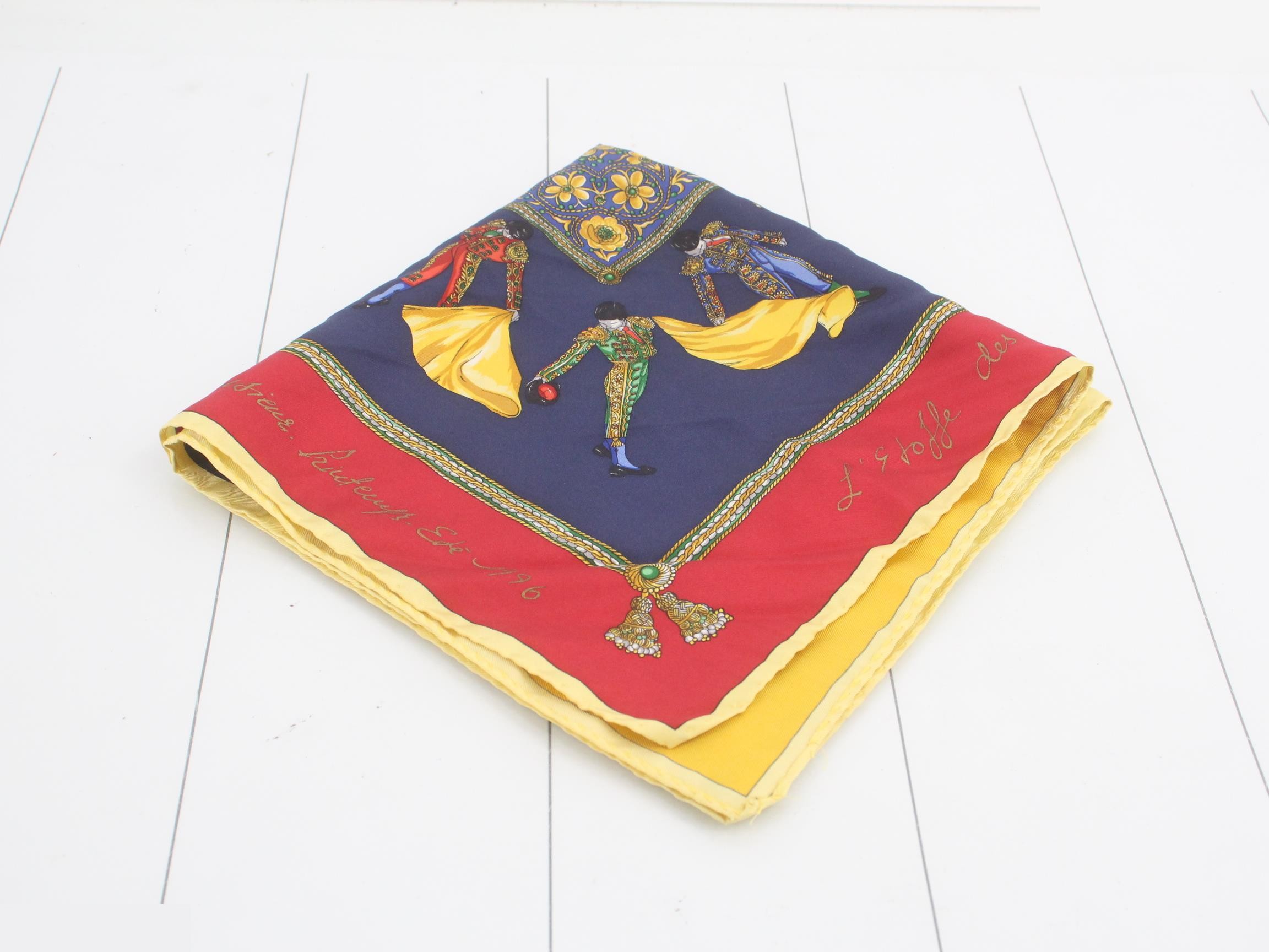 Silk Scarf Fighting Bull Corrida — view 2