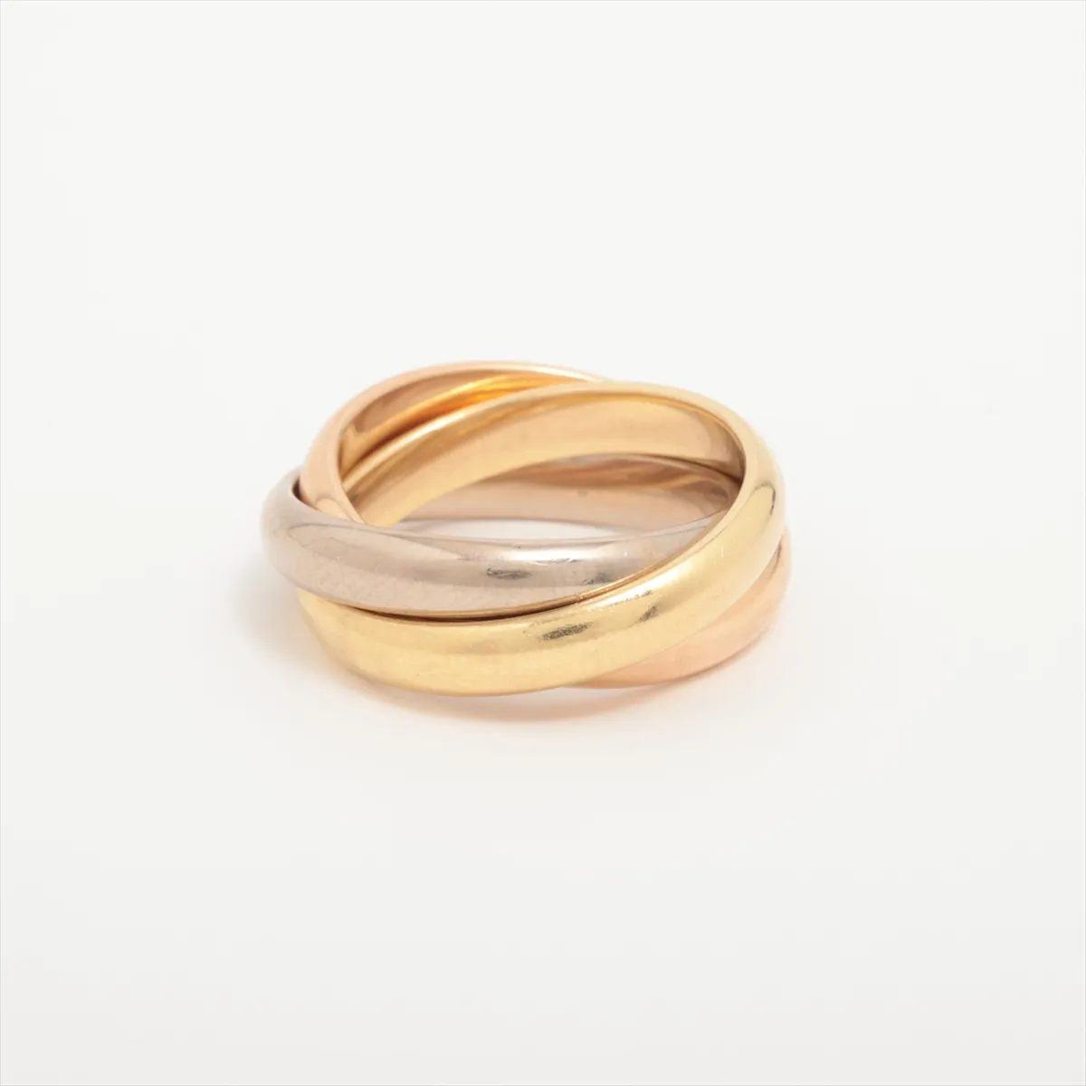 Trinity Ring 750 (Yellow Gold x Pink Gold x White Gold) 9.0g Size 45 YEQ833 — view 2