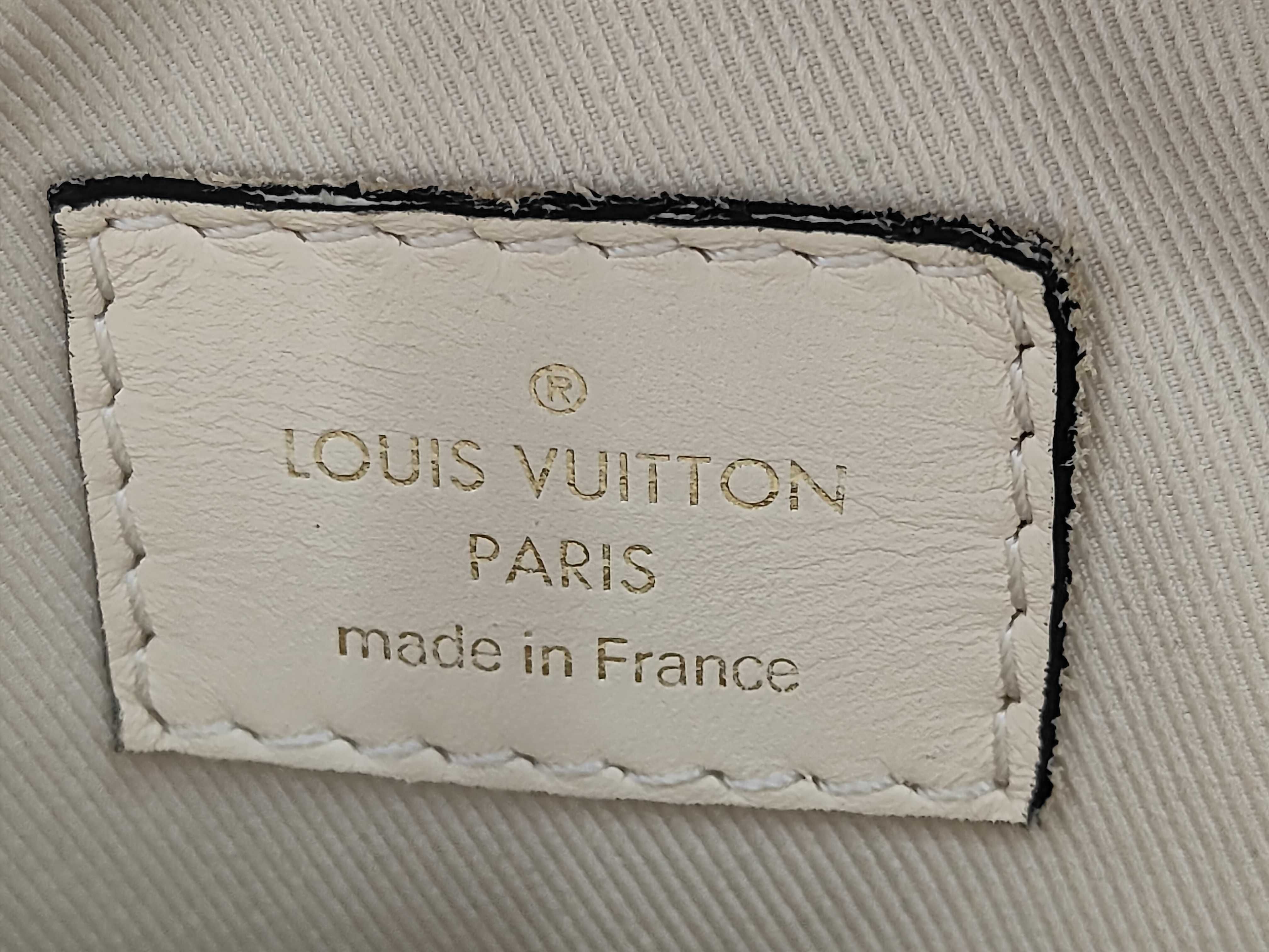 Monogram Louis Vuitton Monogram White Leather Camera Bag M43559 Shoulder Bag — view 13