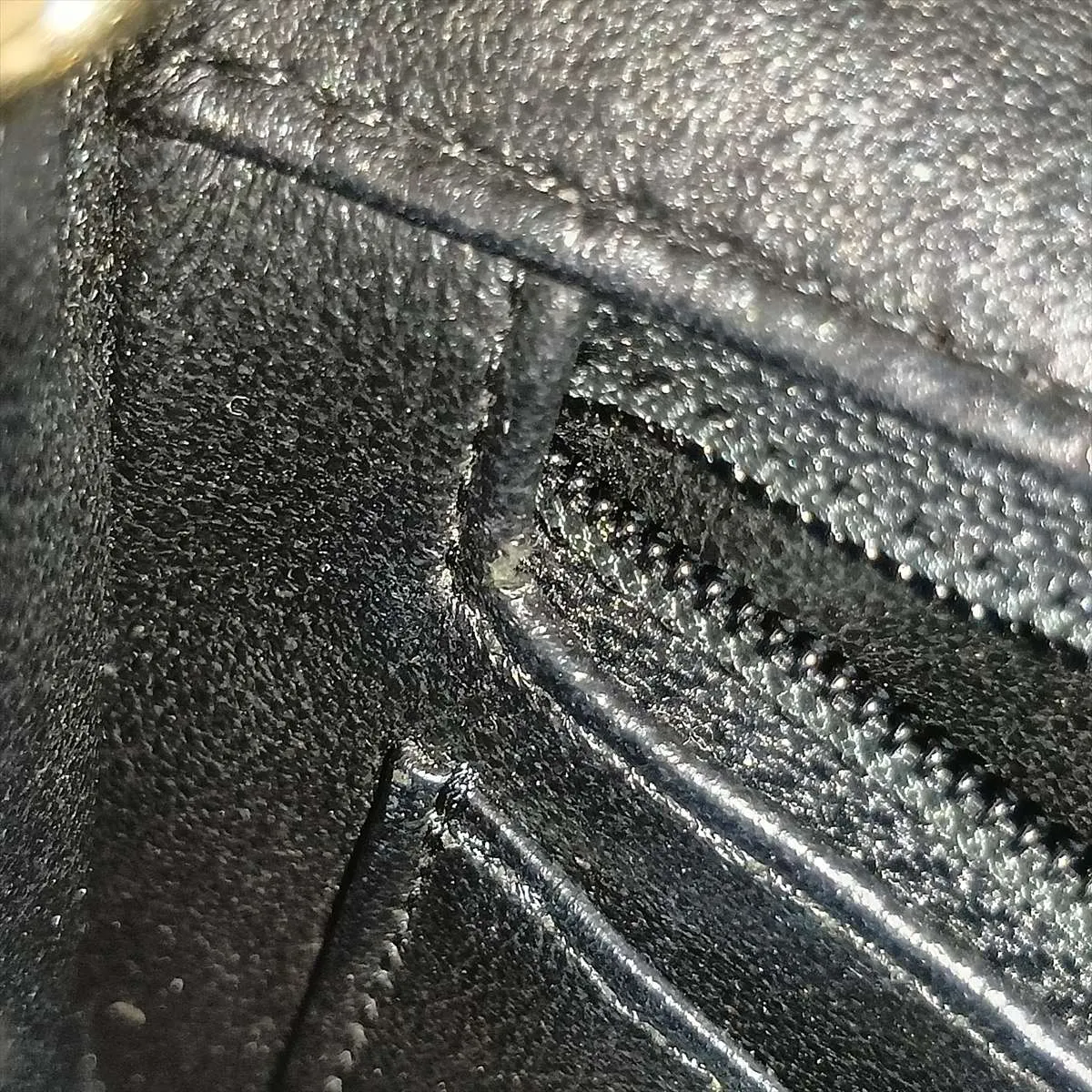 Chevron Lambskin Single Flap Single Chain Bag, V-stitch, Black, Silver Hardware, 24180288, Serial Number 24 — view 11