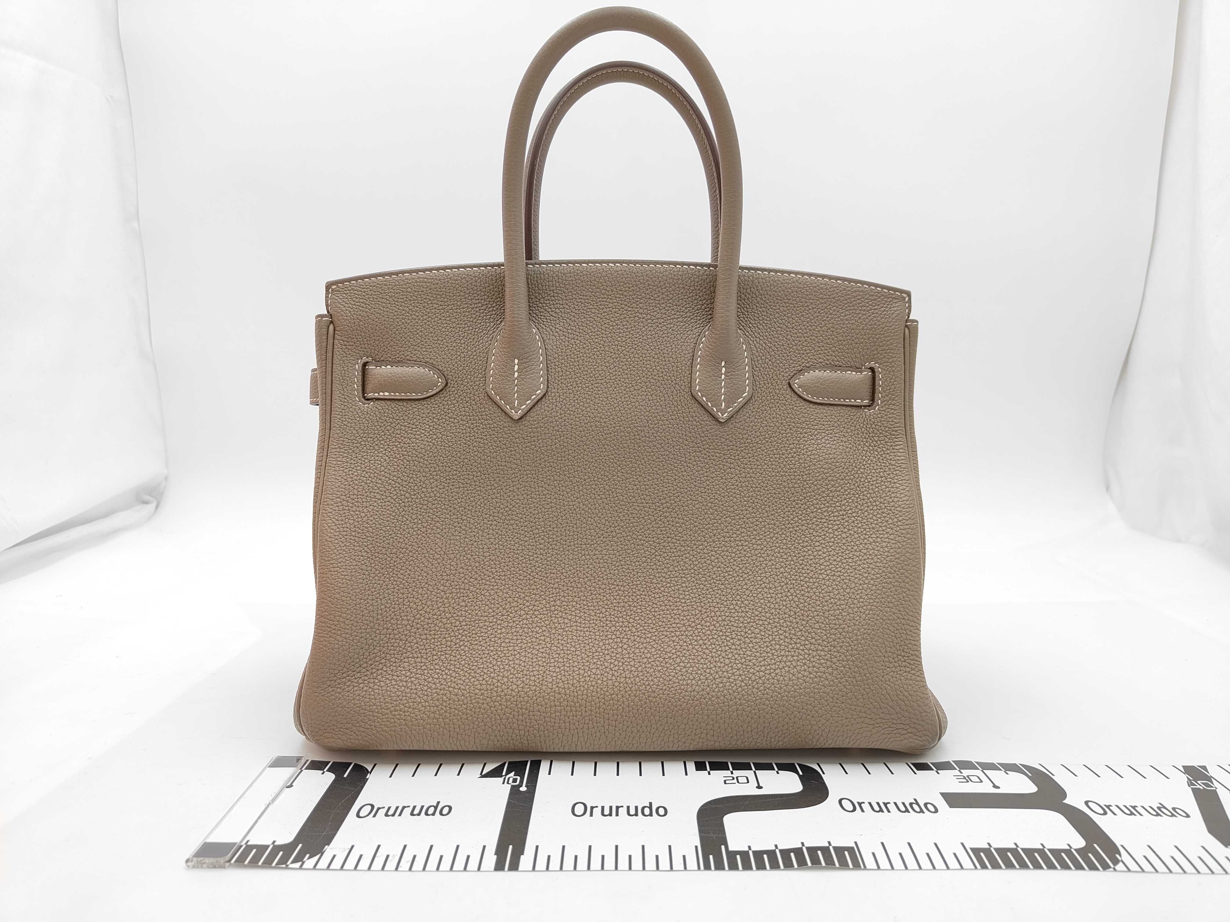 Birkin 30 Z stamp Togo Etoupe GD handbag — view 2