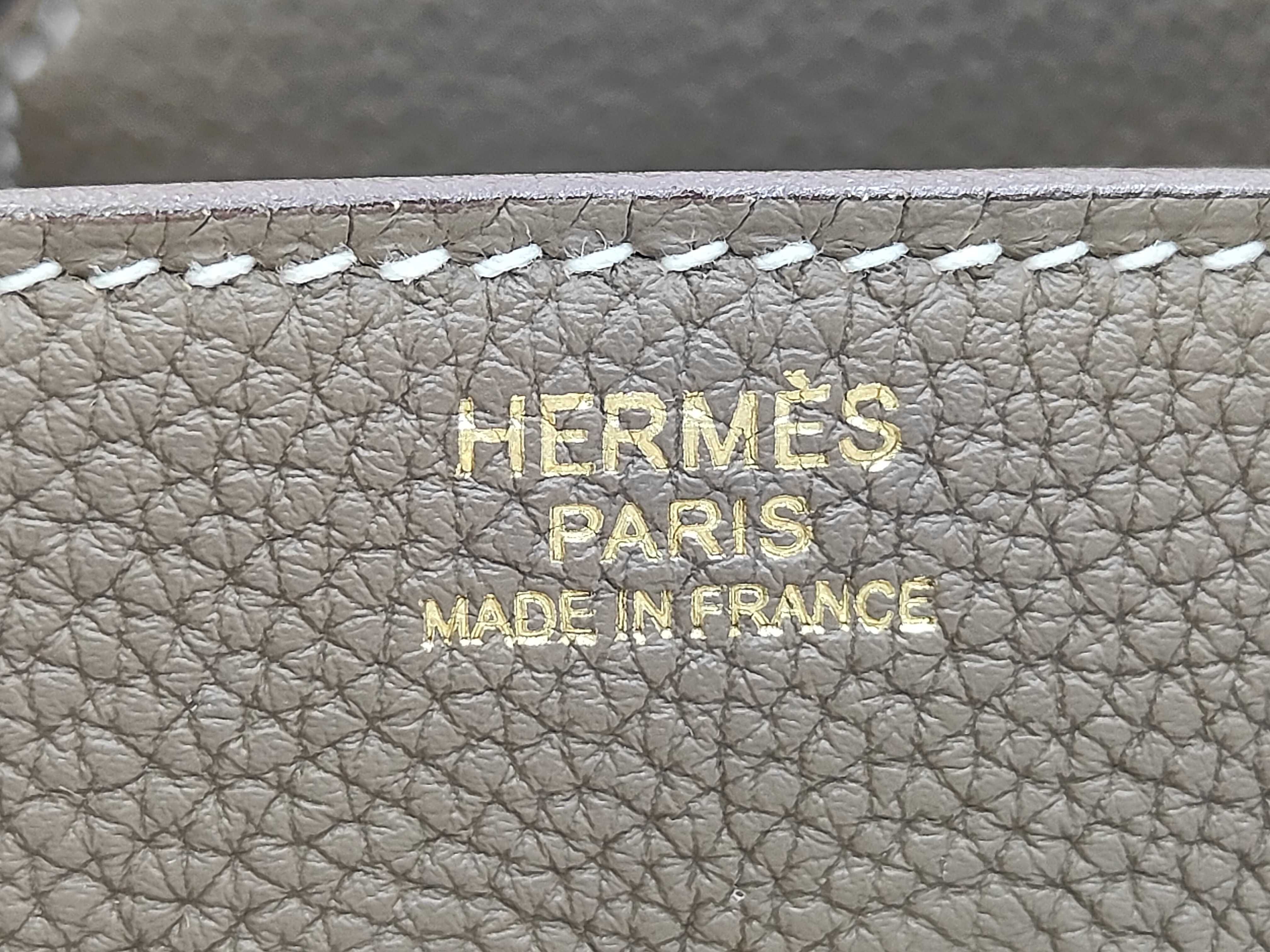 Birkin 30 Z stamp Togo Etoupe GD handbag — view 11