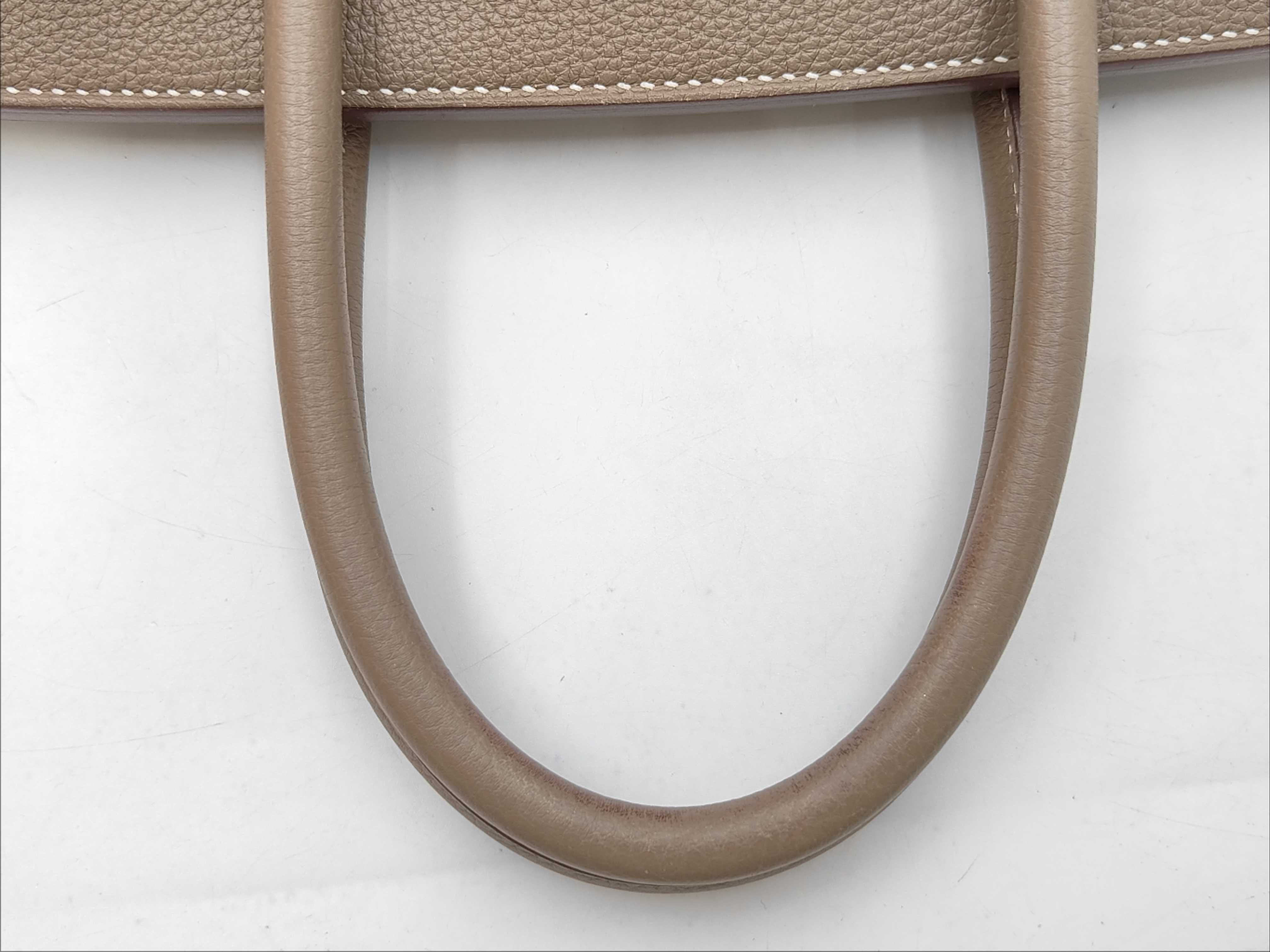 Birkin 30 Z stamp Togo Etoupe GD handbag — view 3