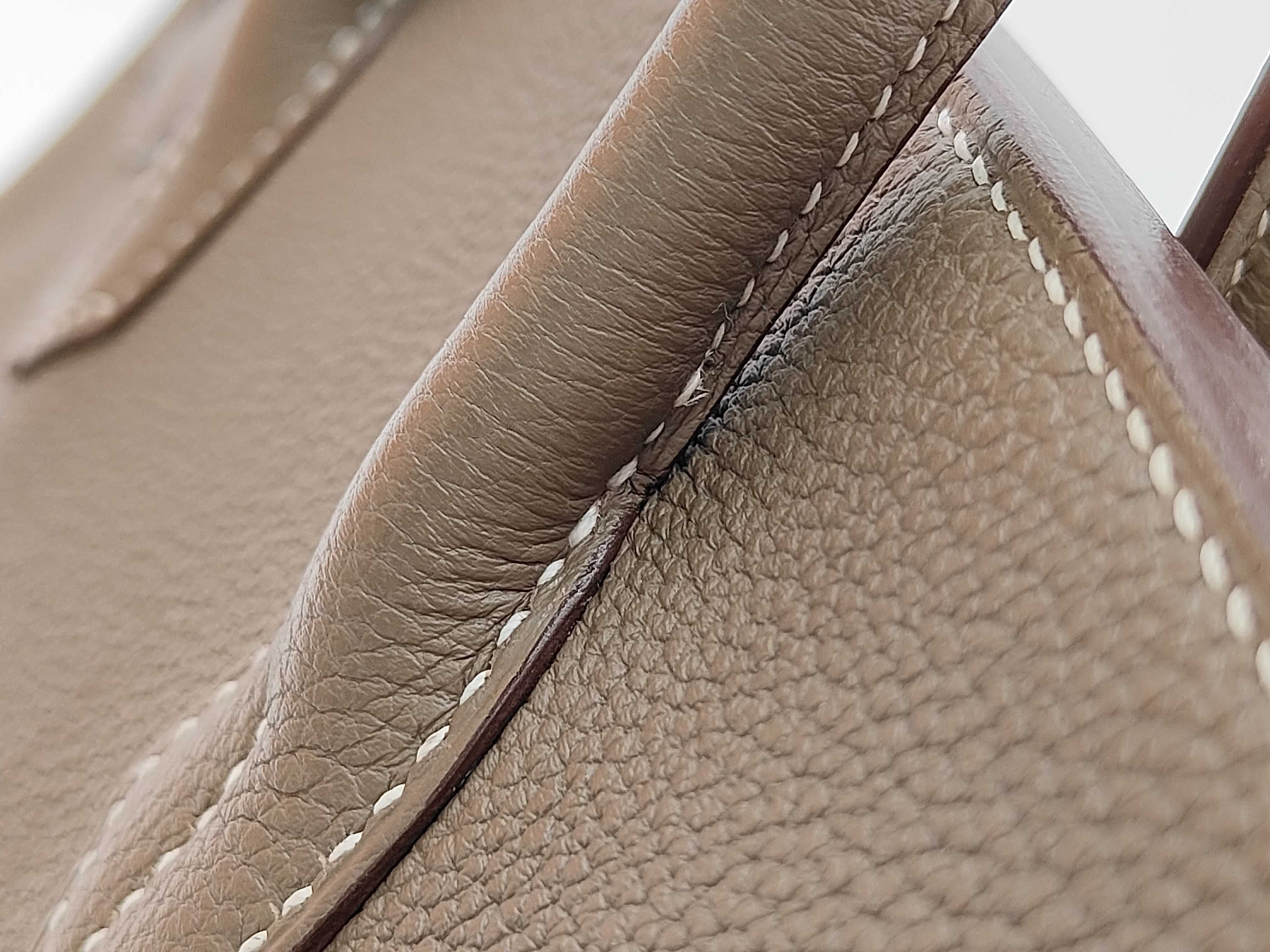 Birkin 30 Z stamp Togo Etoupe GD handbag — view 5