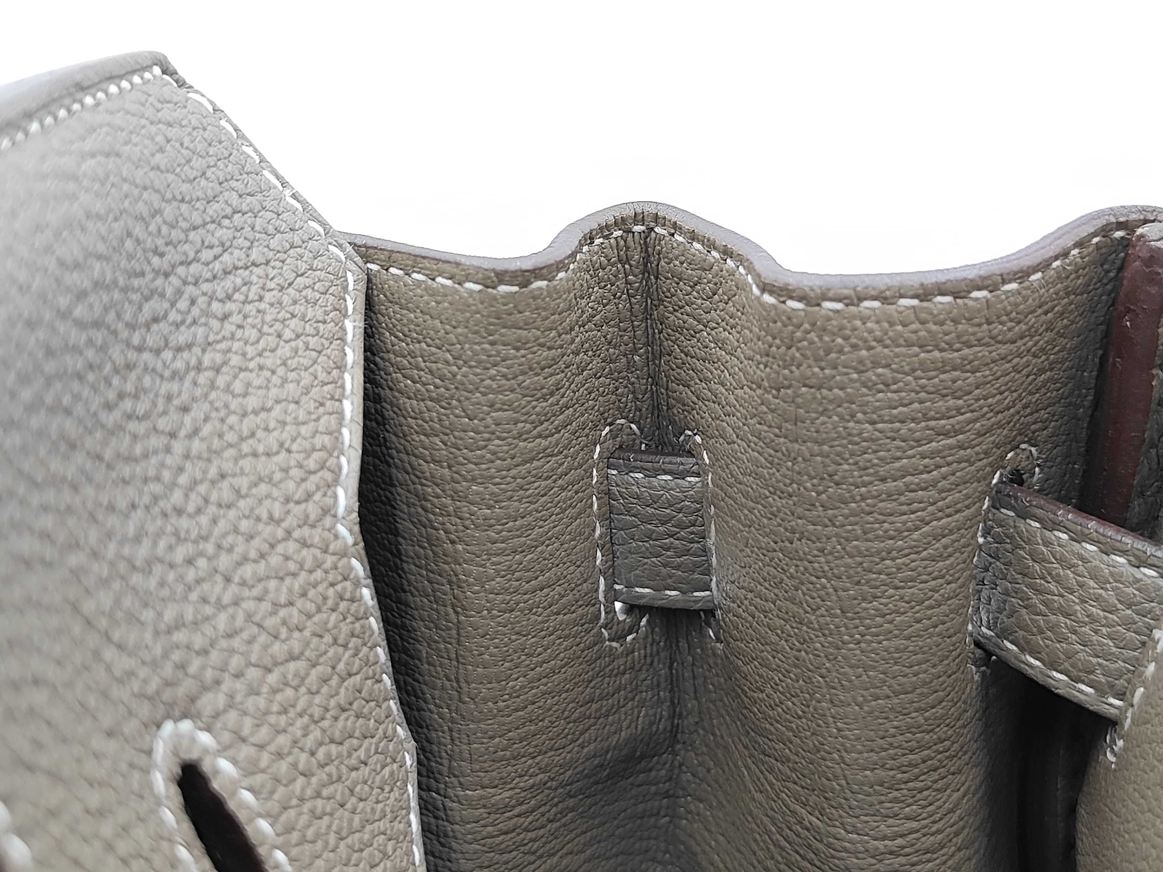 Birkin 30 Z stamp Togo Etoupe GD handbag — view 8
