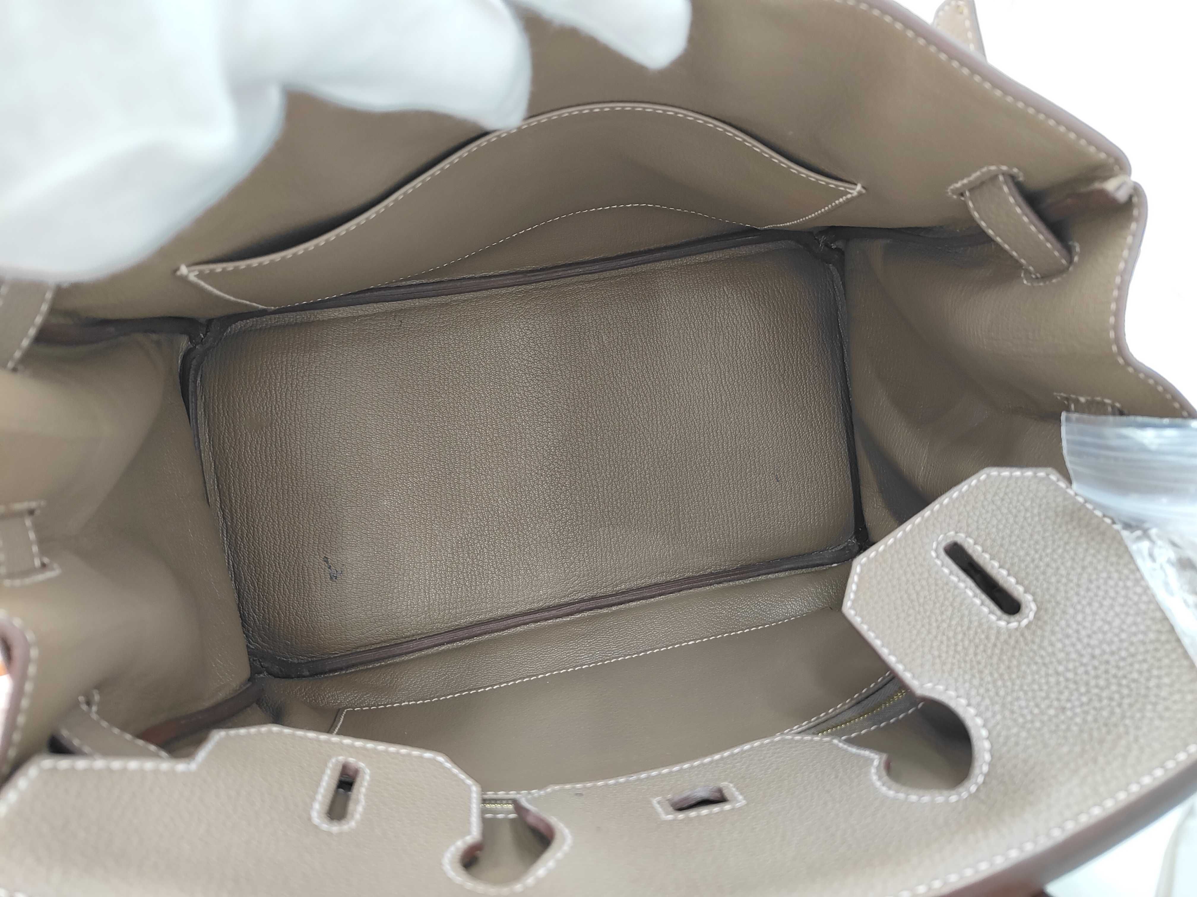 Birkin 30 Z stamp Togo Etoupe GD handbag — view 9