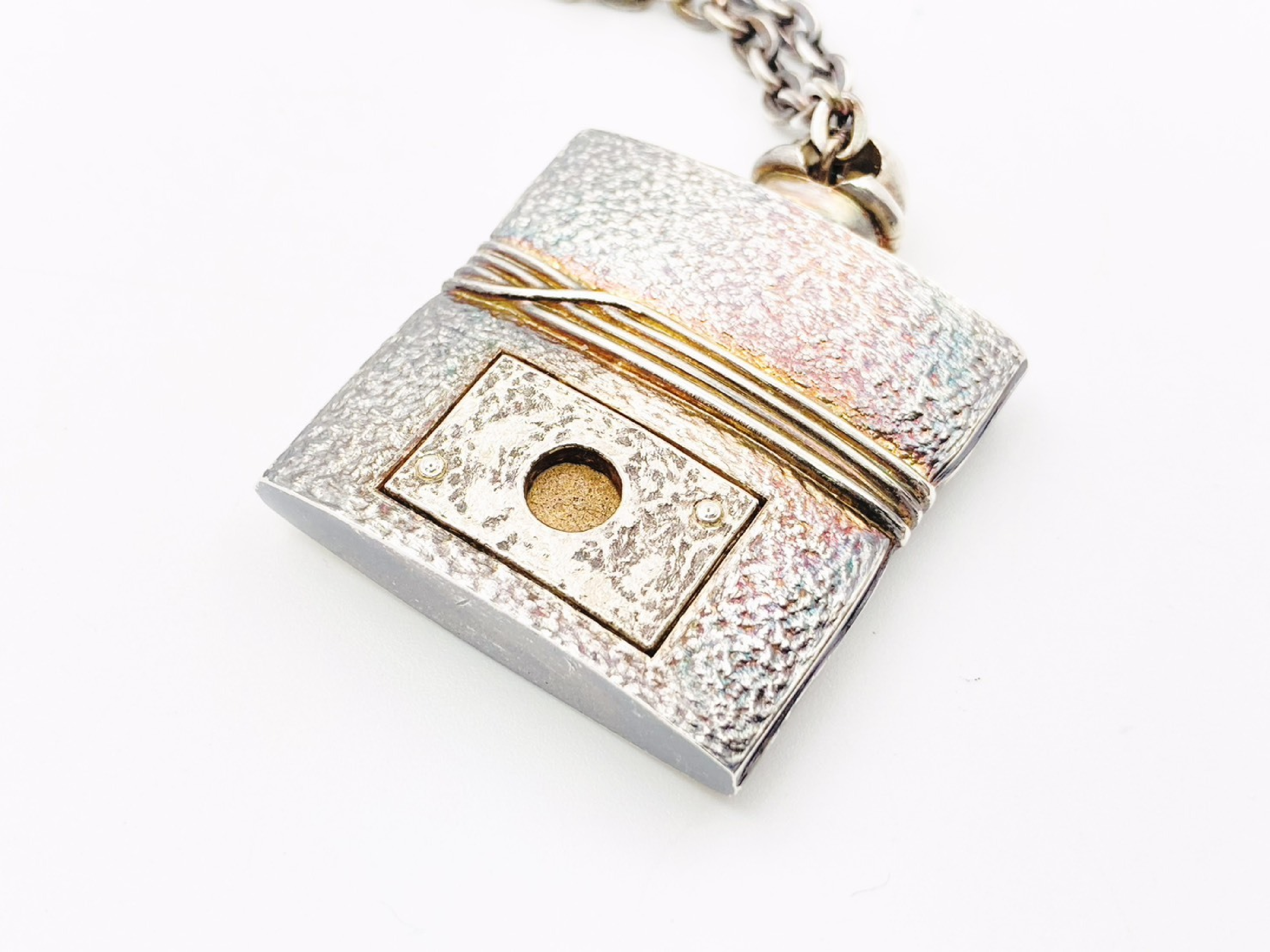 Rocabar Perfume Bottle Motif Charm, Metal Silver, Fabric Case, and Other Accessories — view 2