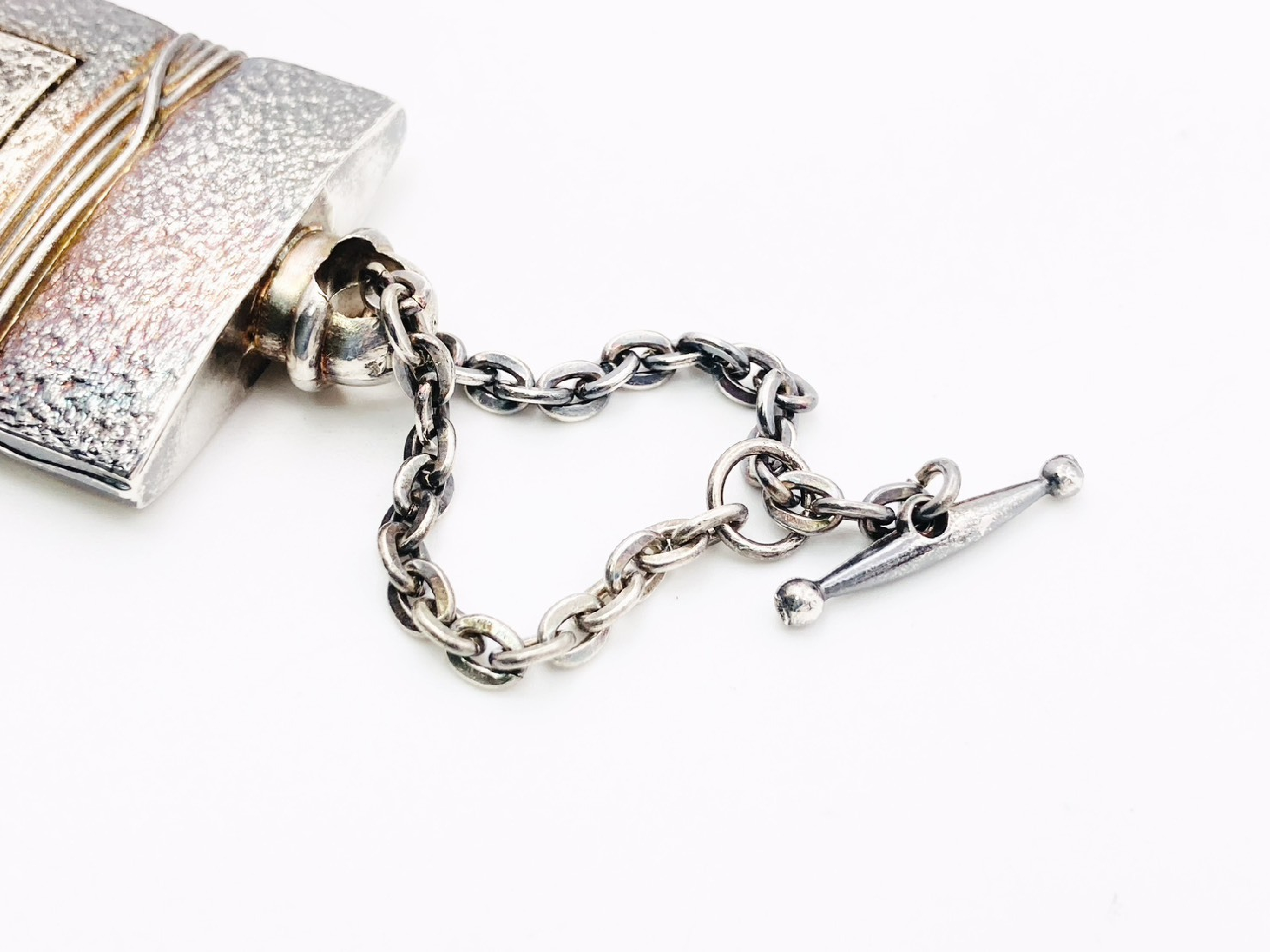 Rocabar Perfume Bottle Motif Charm, Metal Silver, Fabric Case, and Other Accessories — view 3