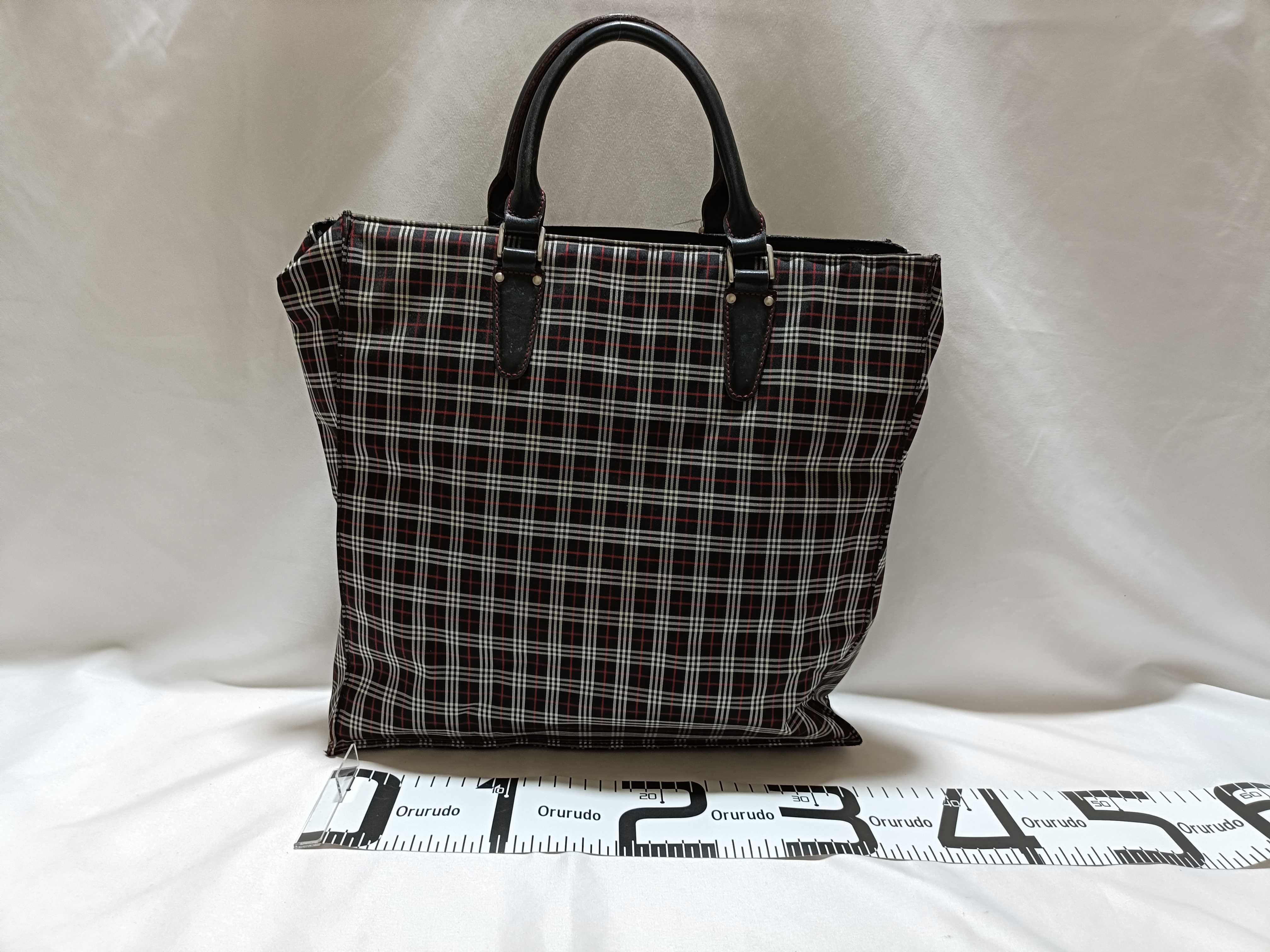 Black Label Check Tote Bag — view 2