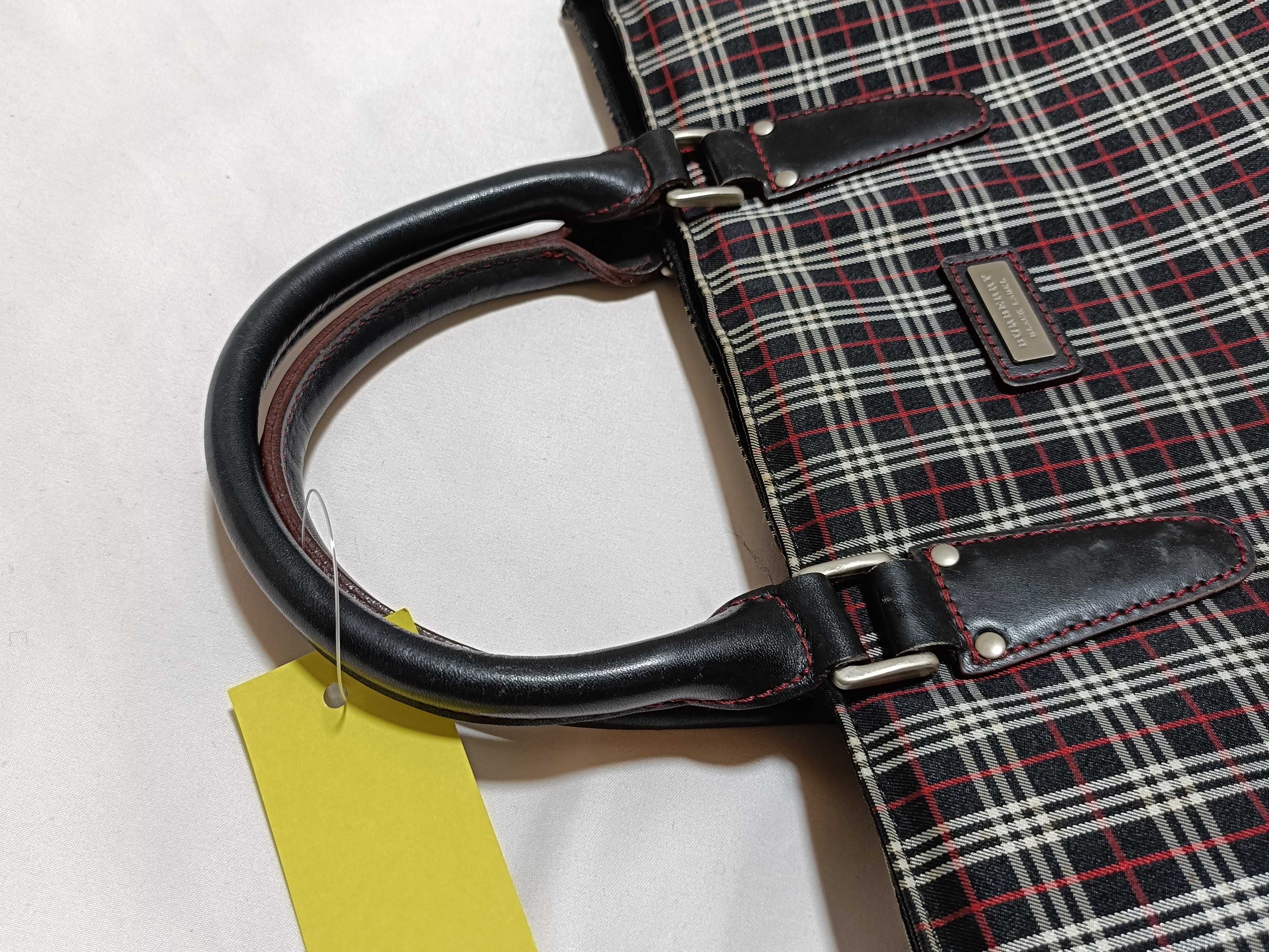 Black Label Check Tote Bag — view 3
