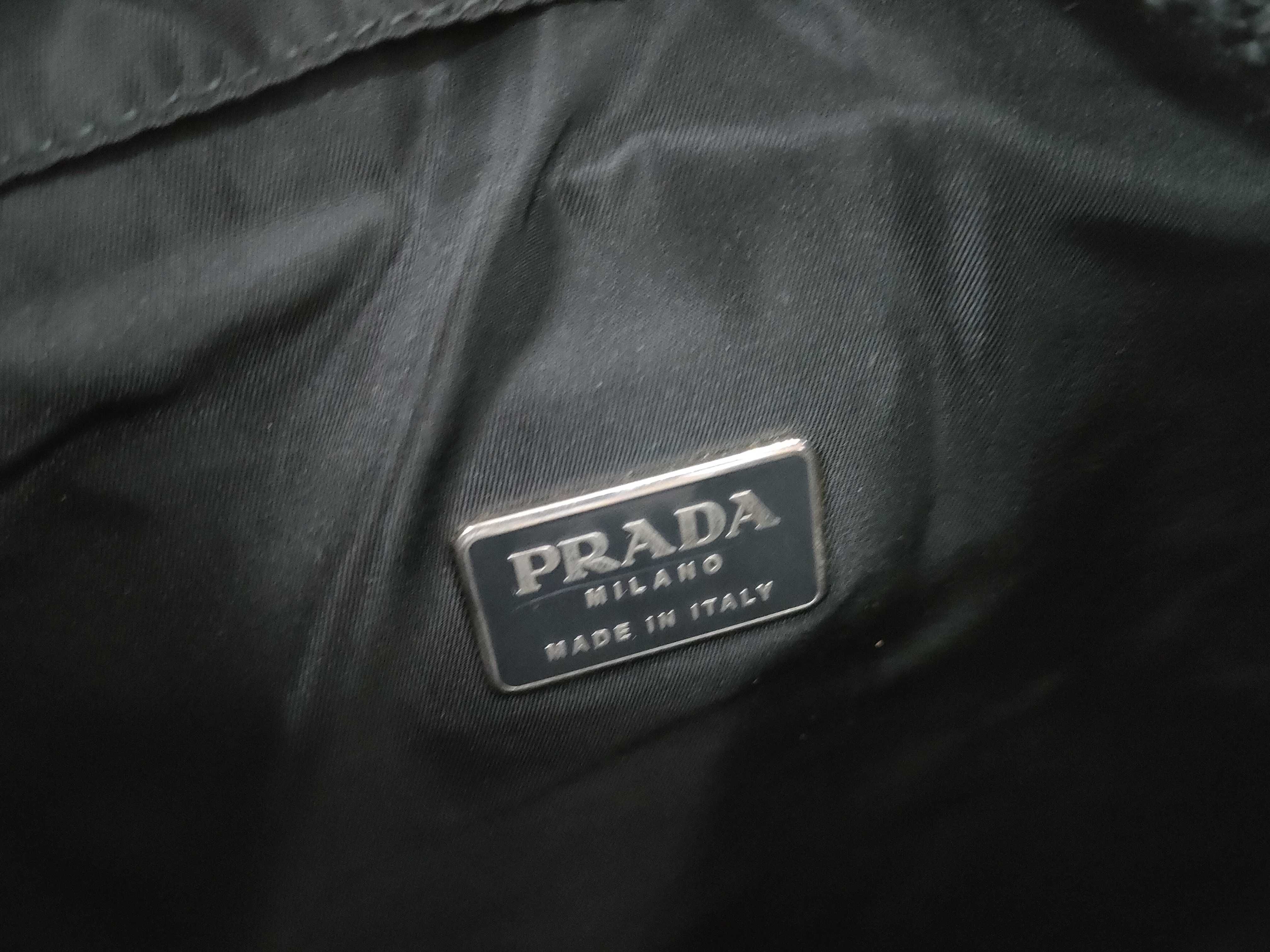 Nylon Prada Tessuto Backpack Triangle Plate Rucksack — view 12