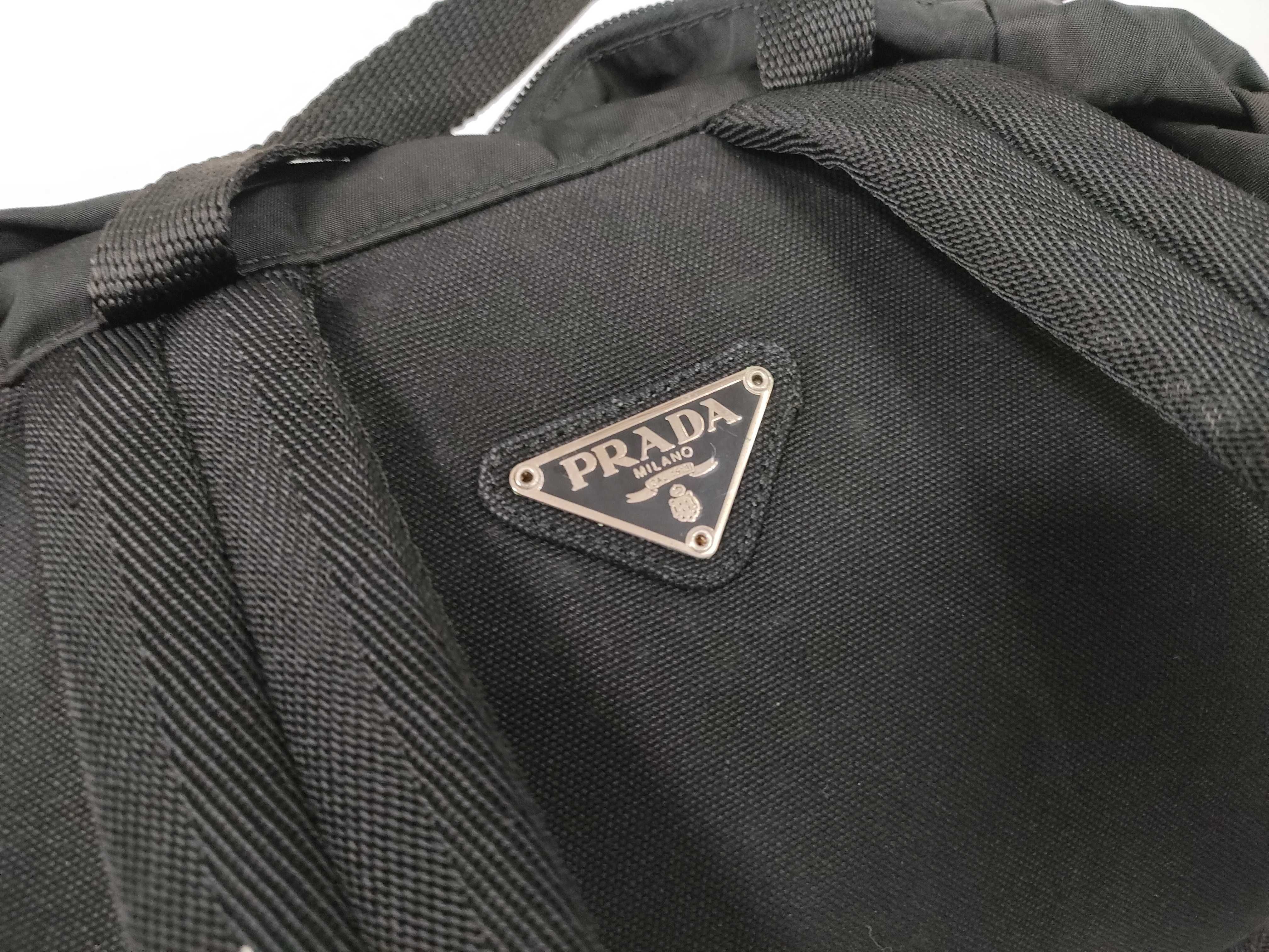 Nylon Prada Tessuto Backpack Triangle Plate Rucksack — view 15