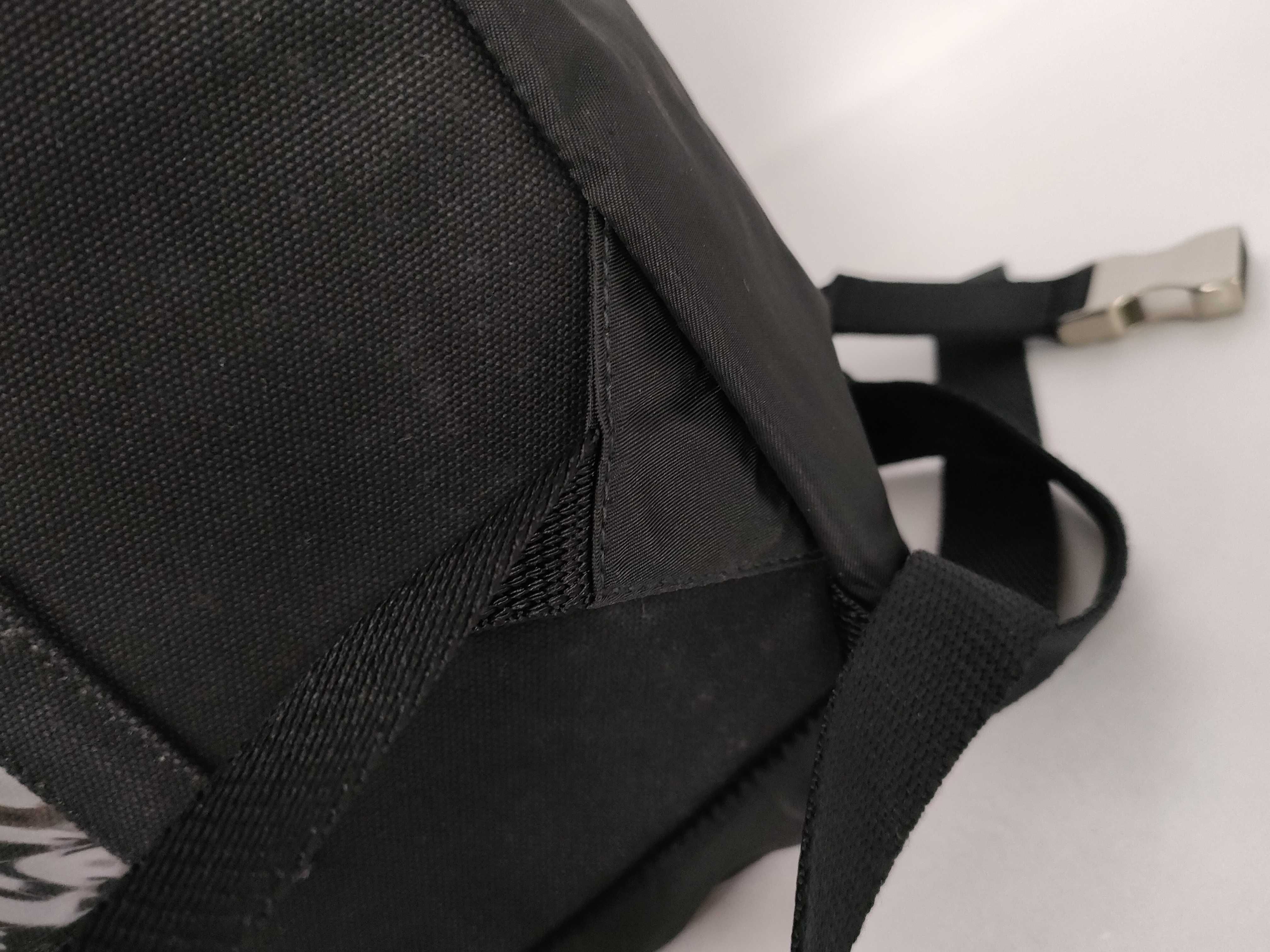 Nylon Prada Tessuto Backpack Triangle Plate Rucksack — view 5