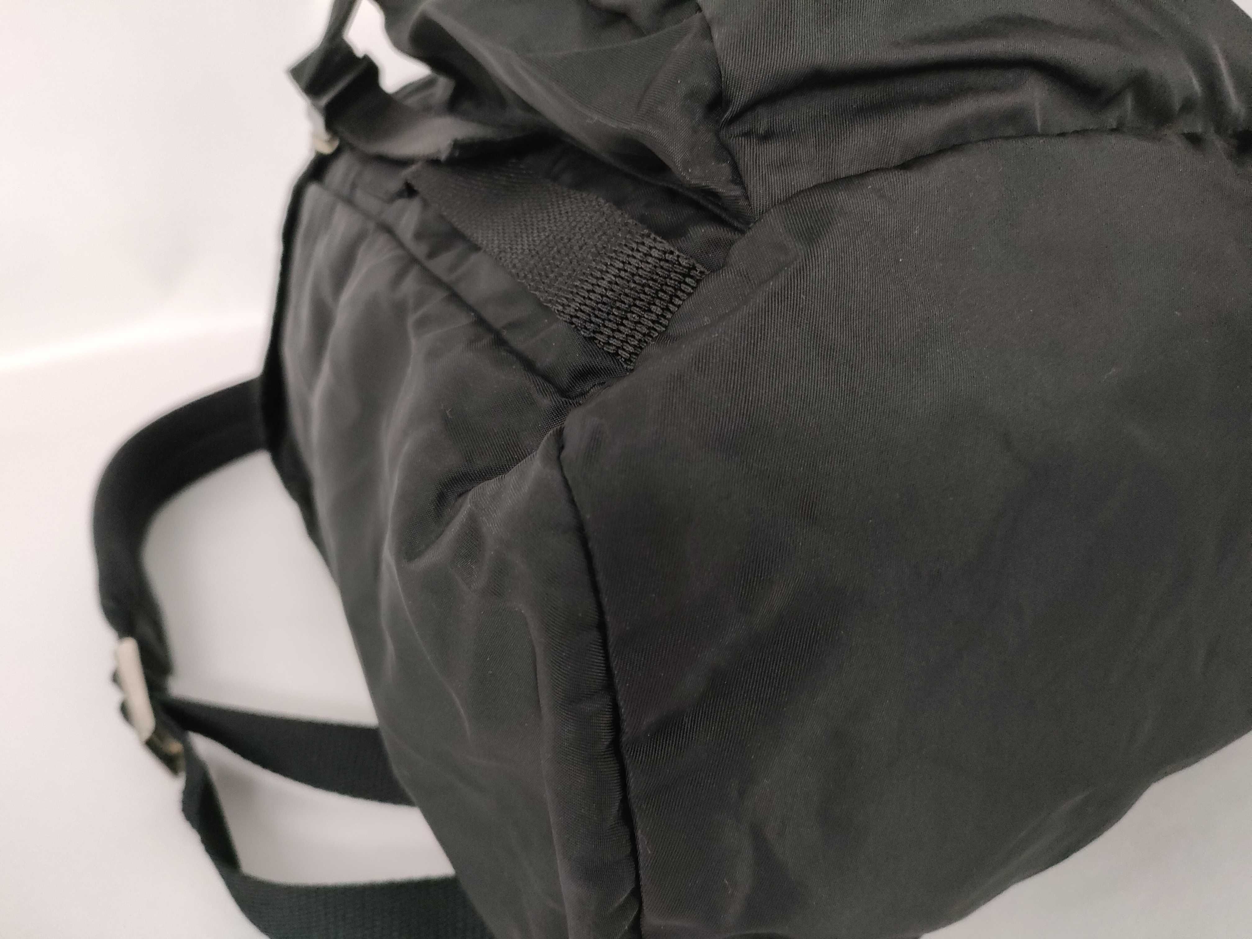 Nylon Prada Tessuto Backpack Triangle Plate Rucksack — view 6