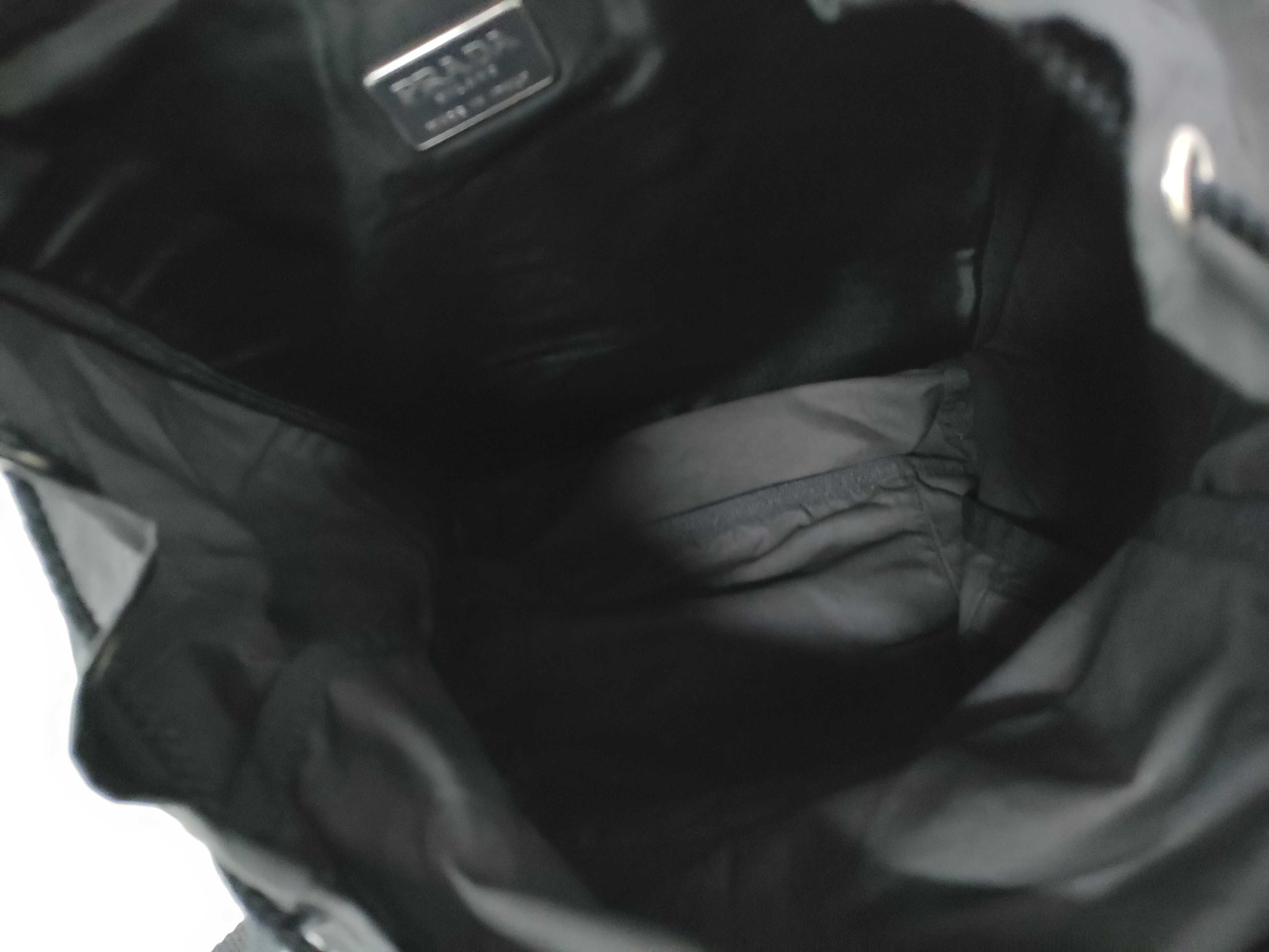 Nylon Prada Tessuto Backpack Triangle Plate Rucksack — view 10