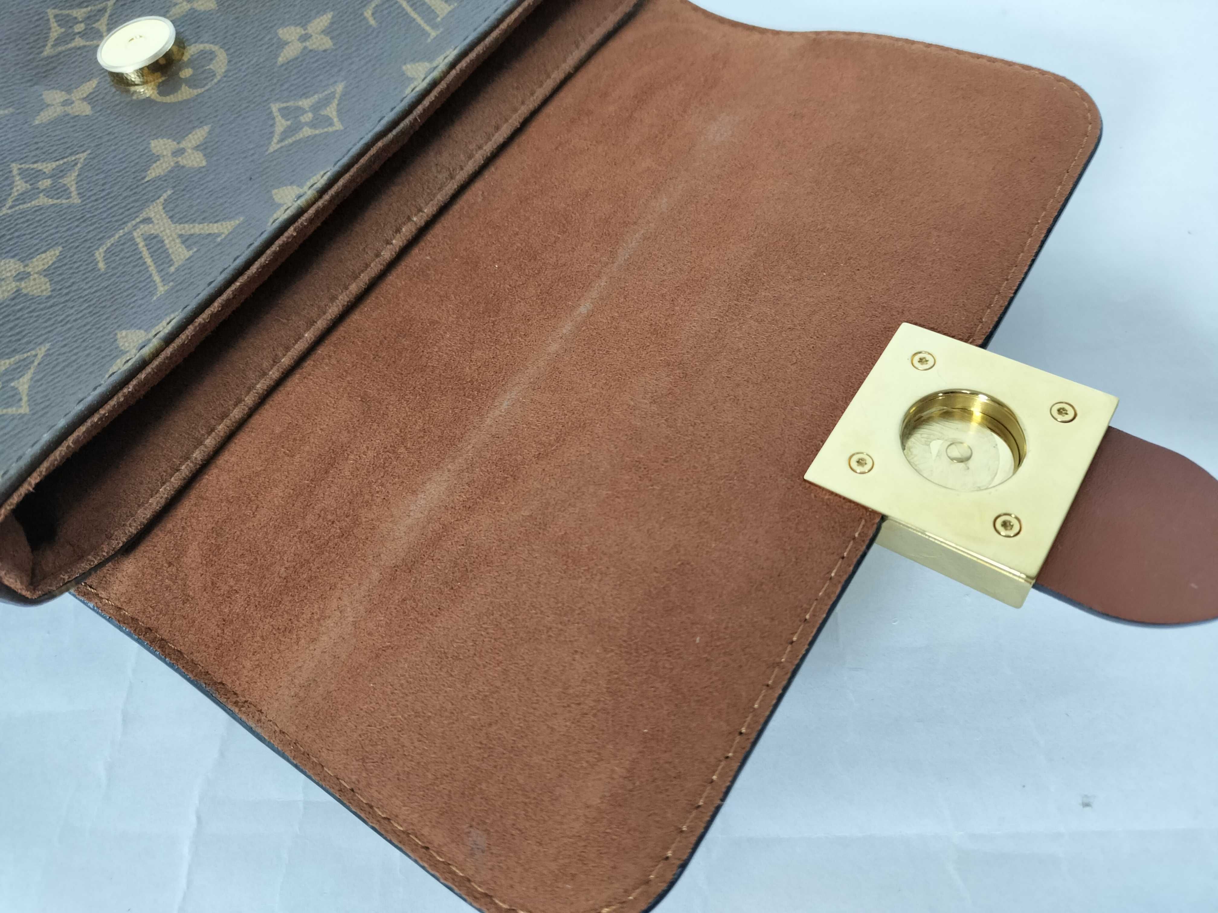 Monogram Louis Vuitton Monogram Caramel Lock BB Shoulder Bag — view 9