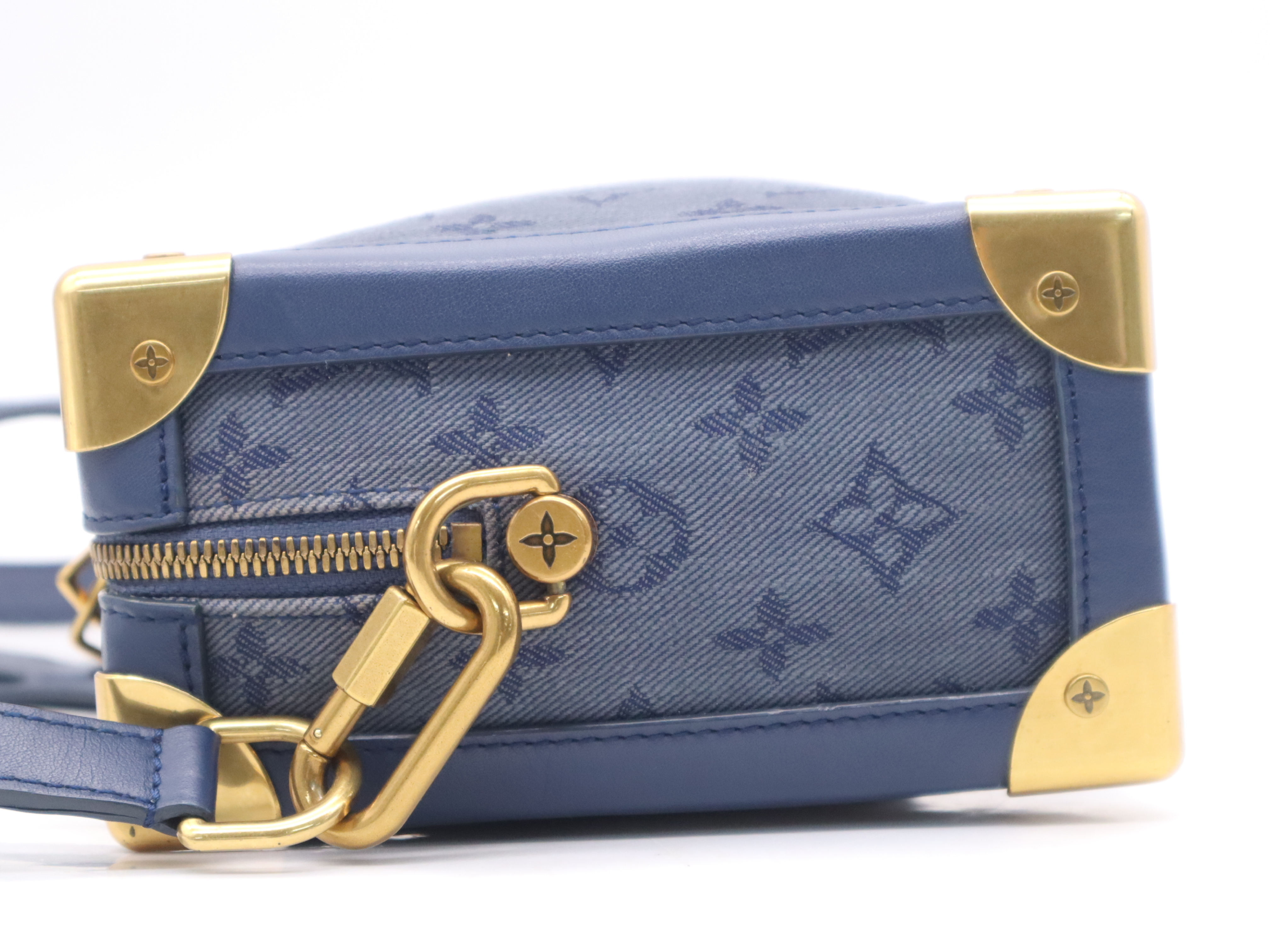 M44723 Monogram Denim Soft Trunk Shoulder Bag with Shoulder Strap — view 3