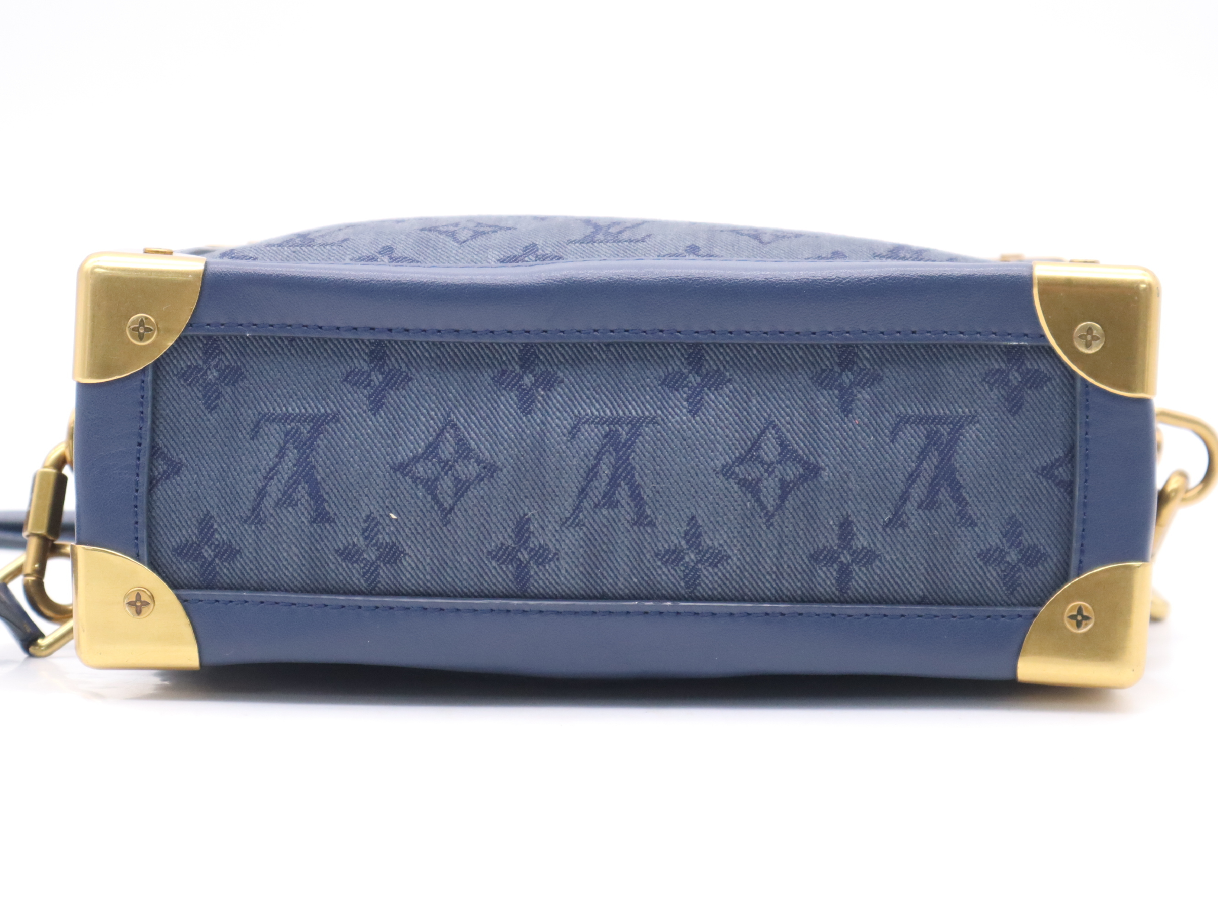 M44723 Monogram Denim Soft Trunk Shoulder Bag with Shoulder Strap — view 4
