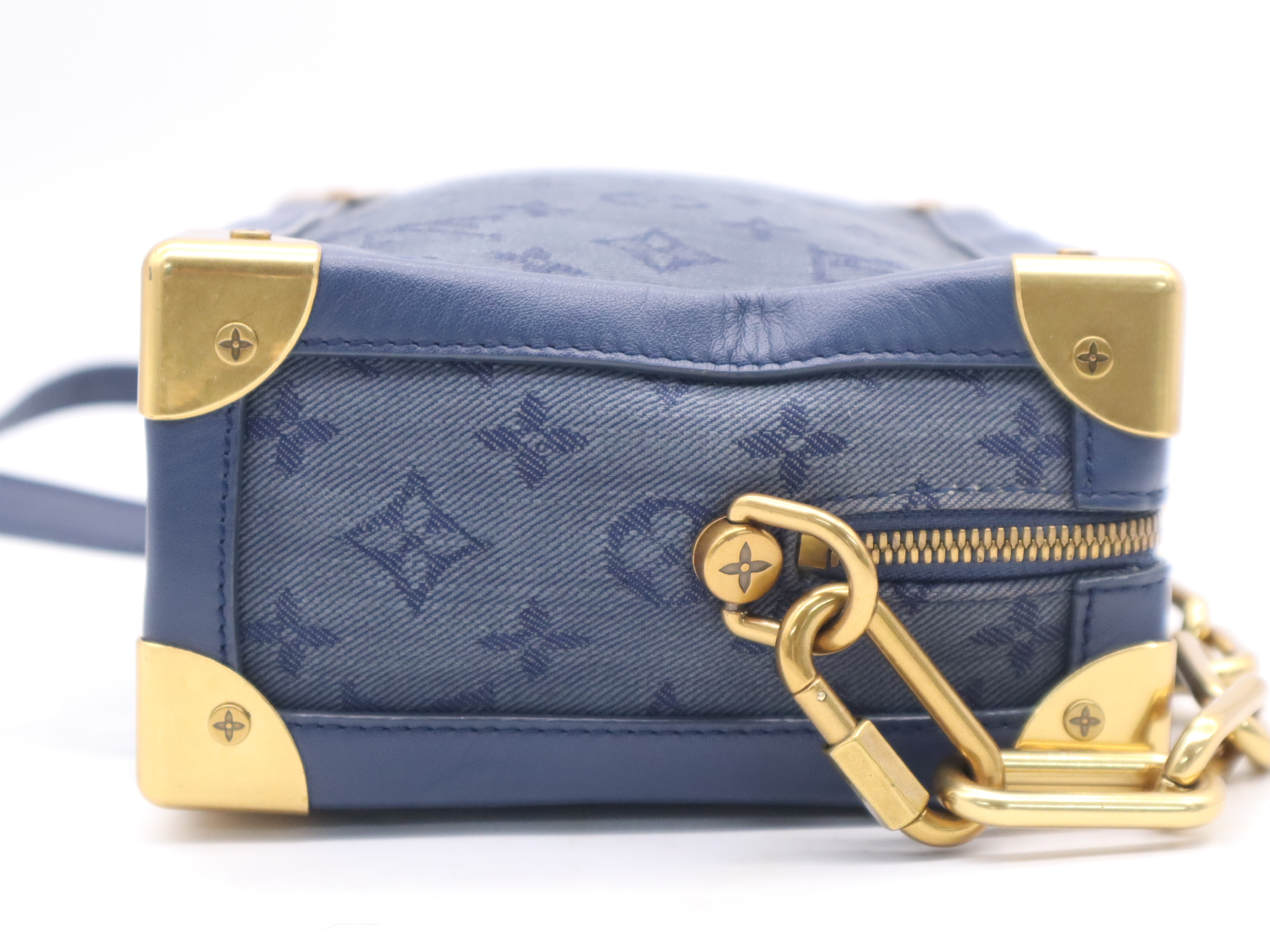 M44723 Monogram Denim Soft Trunk Shoulder Bag with Shoulder Strap — view 5