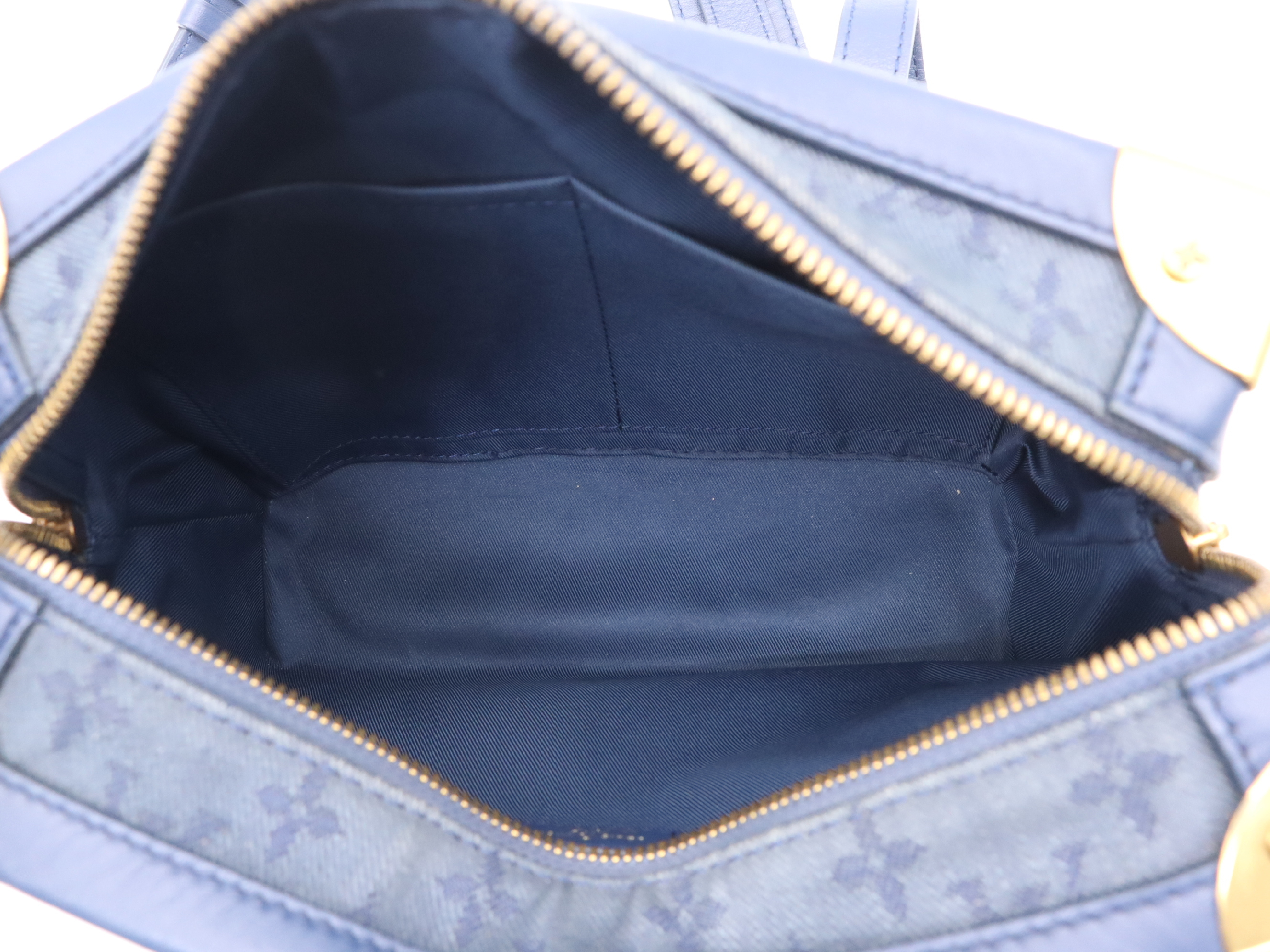 M44723 Monogram Denim Soft Trunk Shoulder Bag with Shoulder Strap — view 8