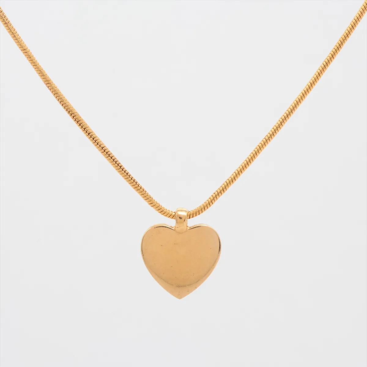 logo necklace, gold plated with rhinestones. Shows signs of wear, — view 2