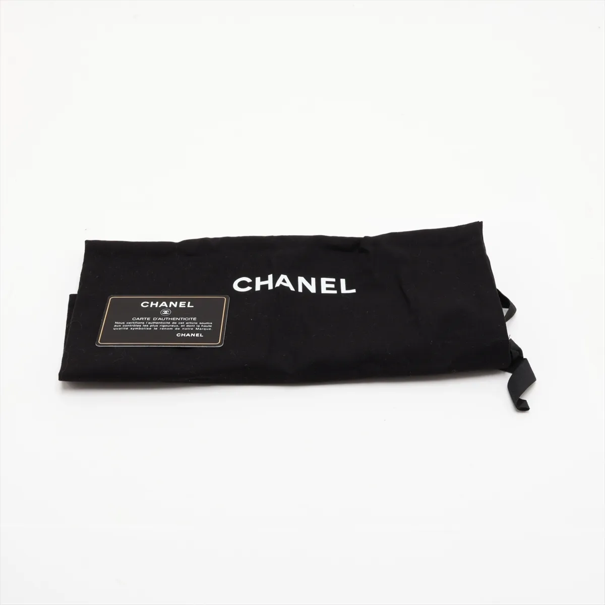 Half Coco Mark Caviar Skin Chain Shoulder Bag, Black with Gold Hardware, 25115676, Serial Number 25 — view 10